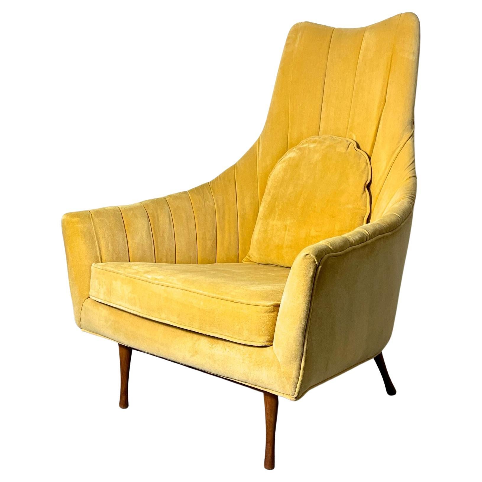 Vintage Yellow Symmetric Group Lounge Chair by Paul McCobb for Widdicomb 1960s