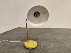 Vintage Yellow Table Lamp, 1950s