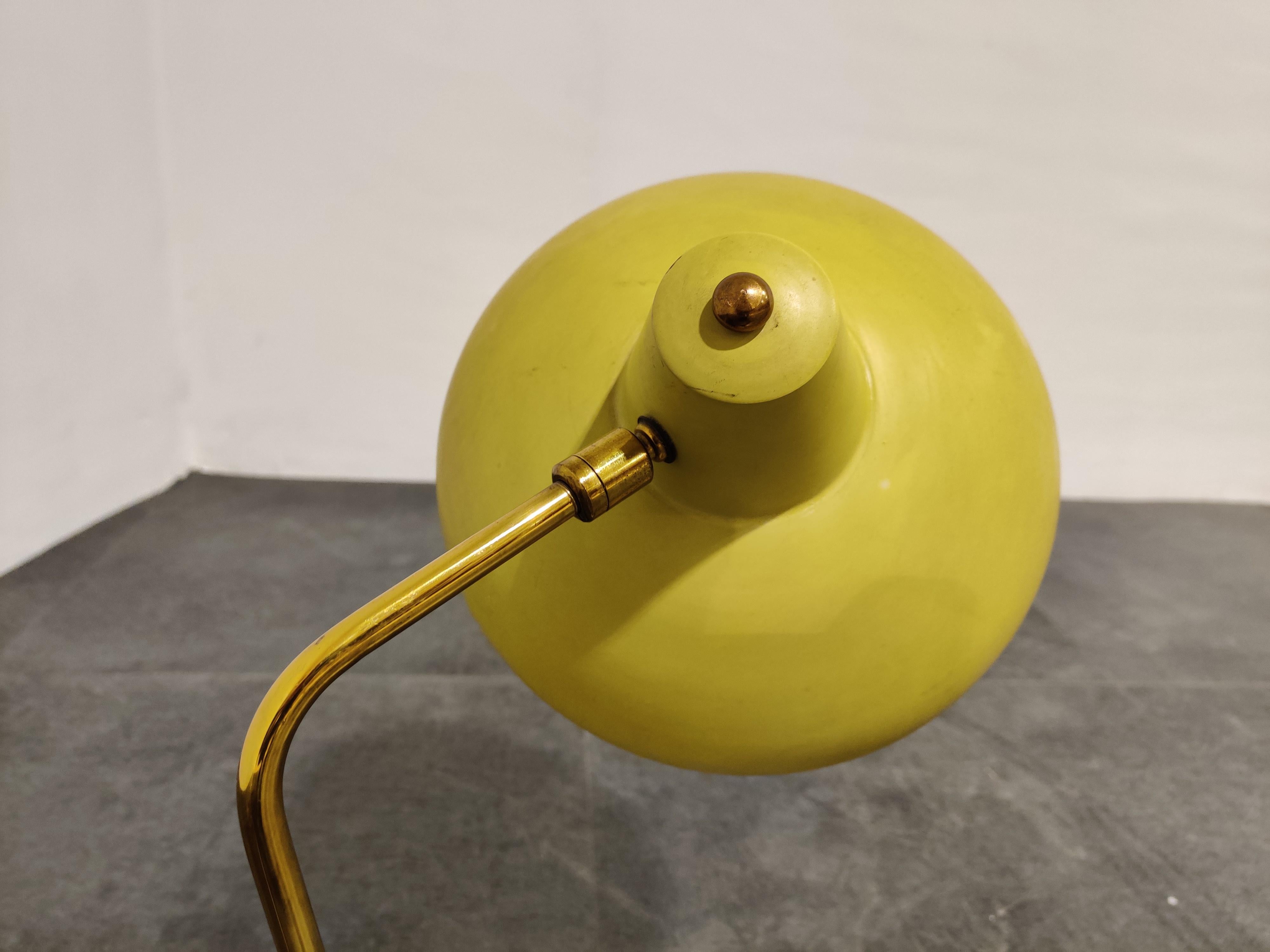 vintage yellow lamp