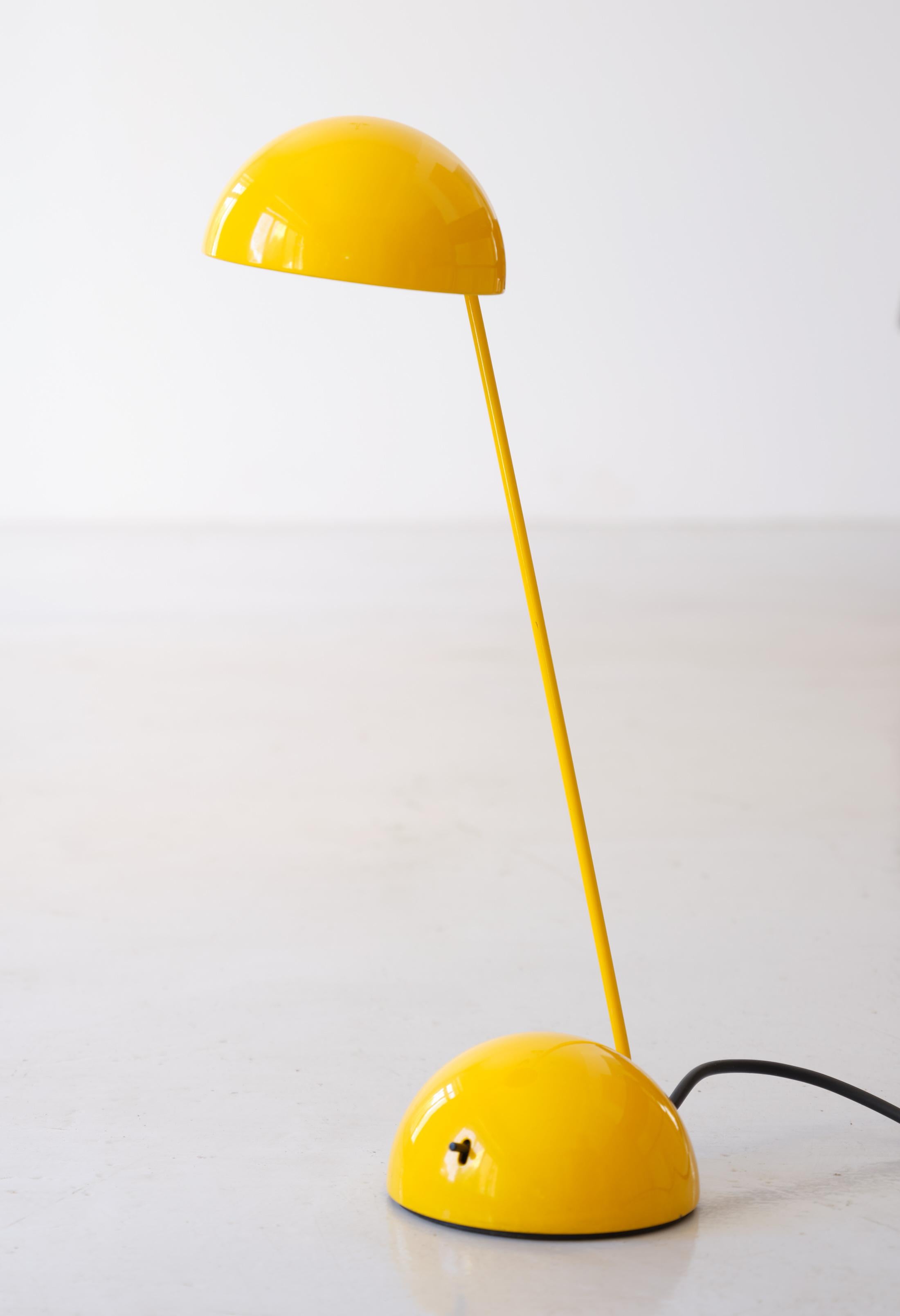 Vintage Yellow Table Lamp by Barbieri Marianelli for Tronconi For Sale 1