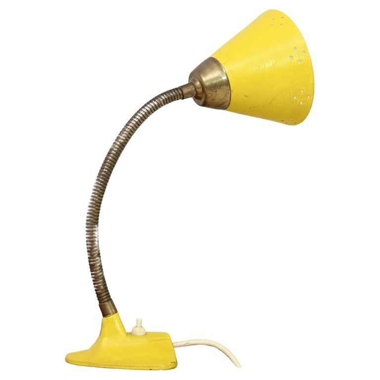 Vintage Yellow Table Lamp For Sale at 1stDibs