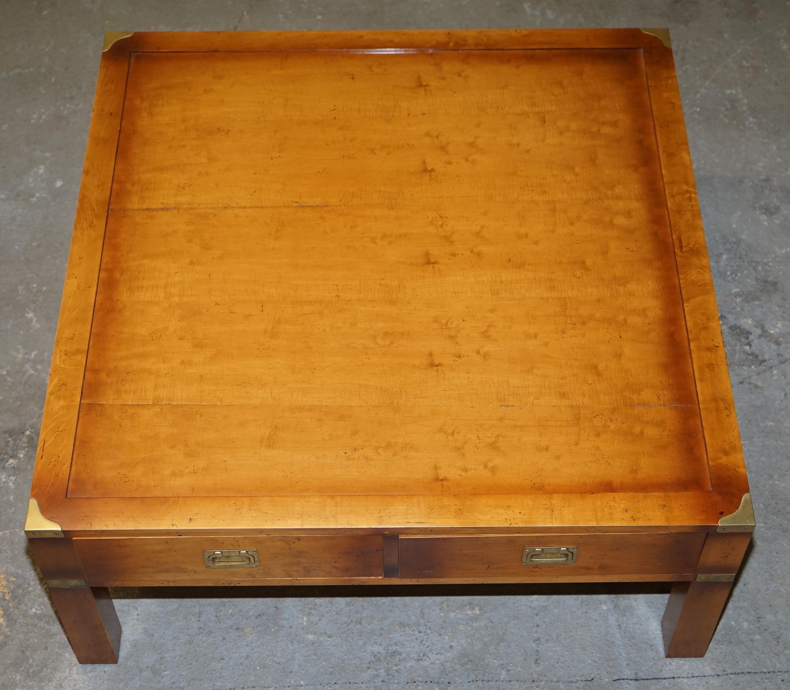yew wood coffee table