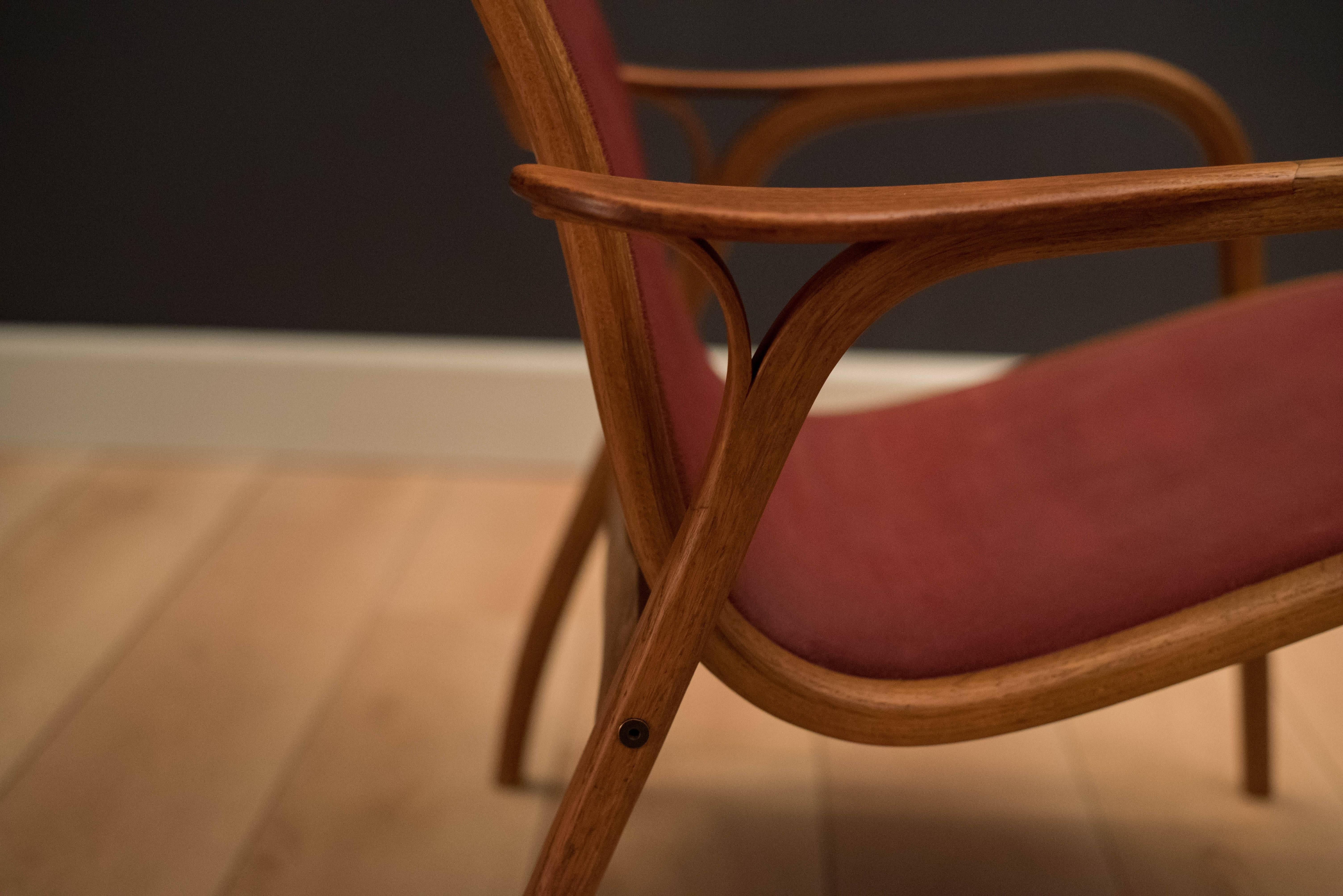 Swedish Vintage Yngve Ekström Lamino Lounge Chair