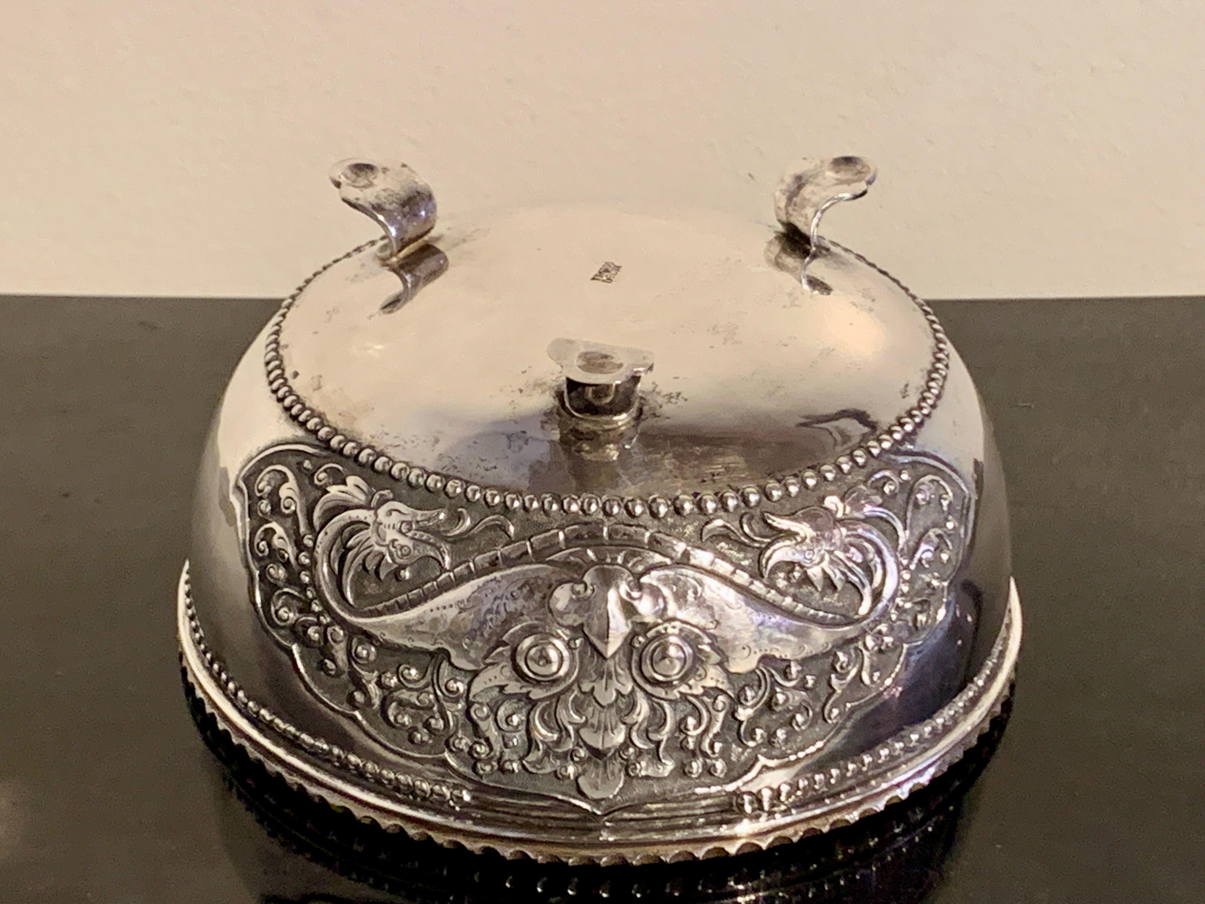 Vintage Yogya Silver Kala Bowl by Tom's Silver, circa 1960's, Indonesia For Sale 5