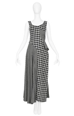 Vintage Yohji Yamamoto 2003 Houndstooth Wool Dress
