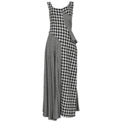 Vintage Yohji Yamamoto 2003 Houndstooth Wool Dress