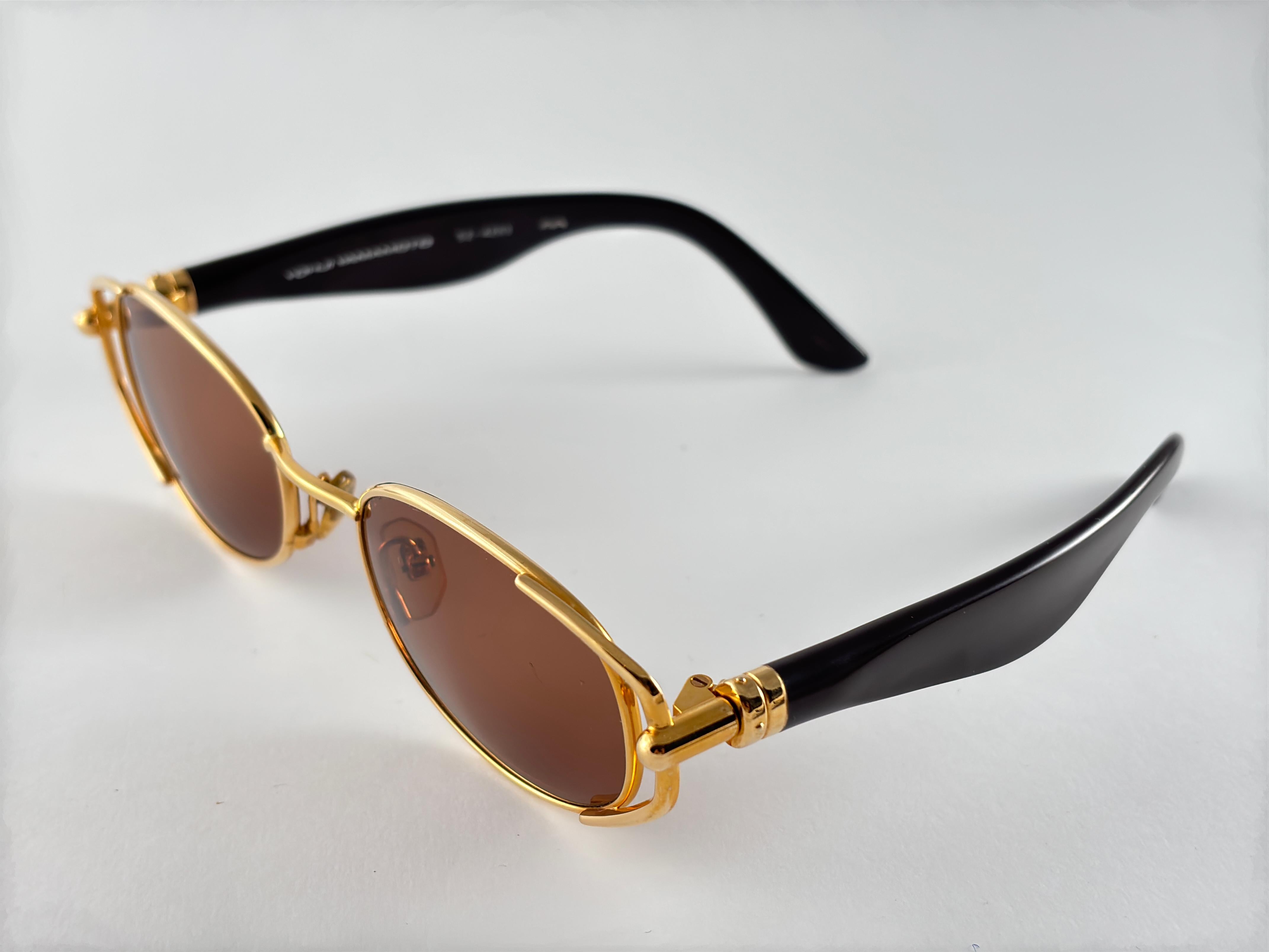 Vintage Yohji Yamamoto 52 4203 1990's Made in Japan Sunglasses For Sale 2