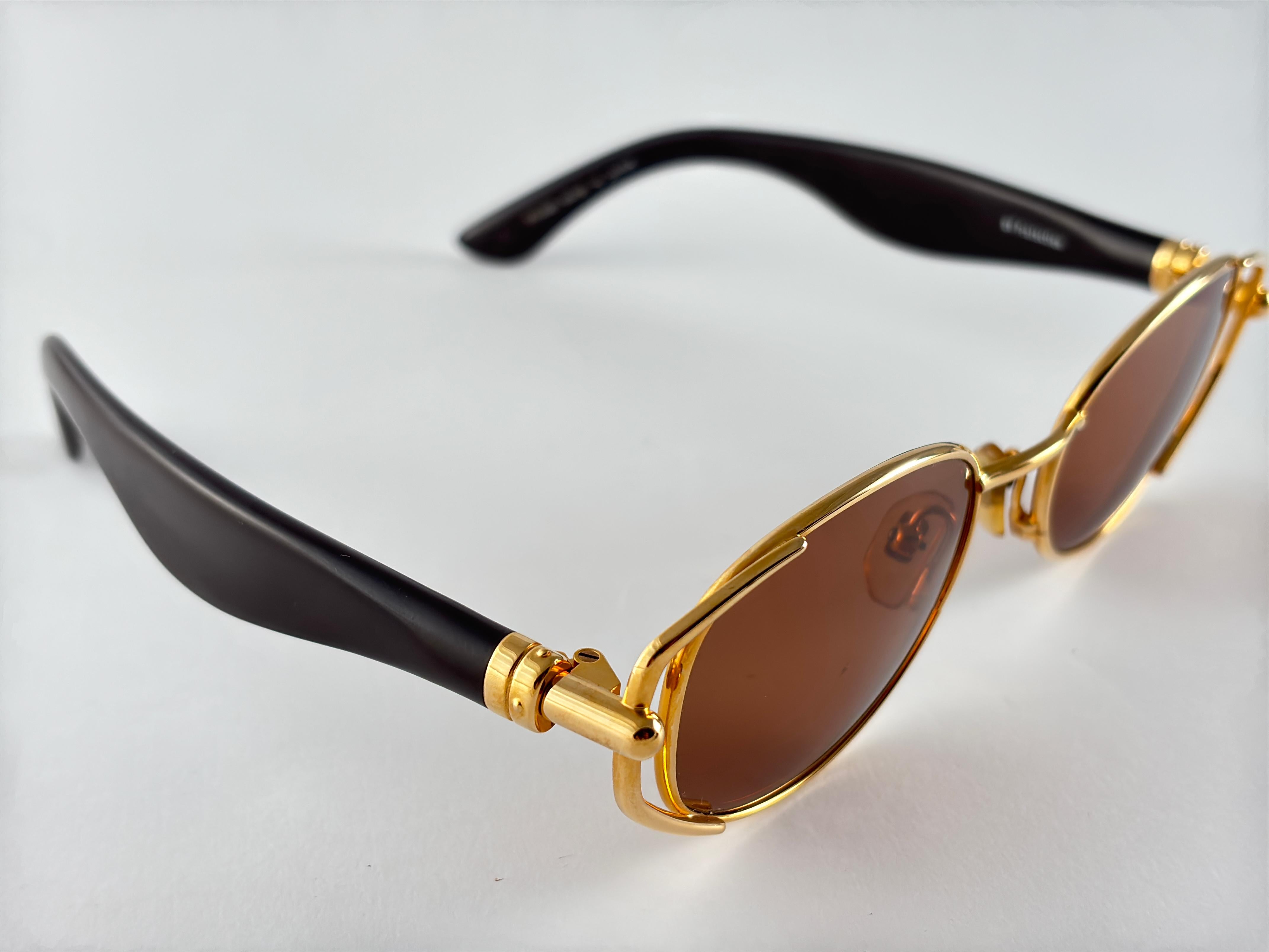 Vintage Yohji Yamamoto 52 4203 1990's Made in Japan Sunglasses For Sale 3