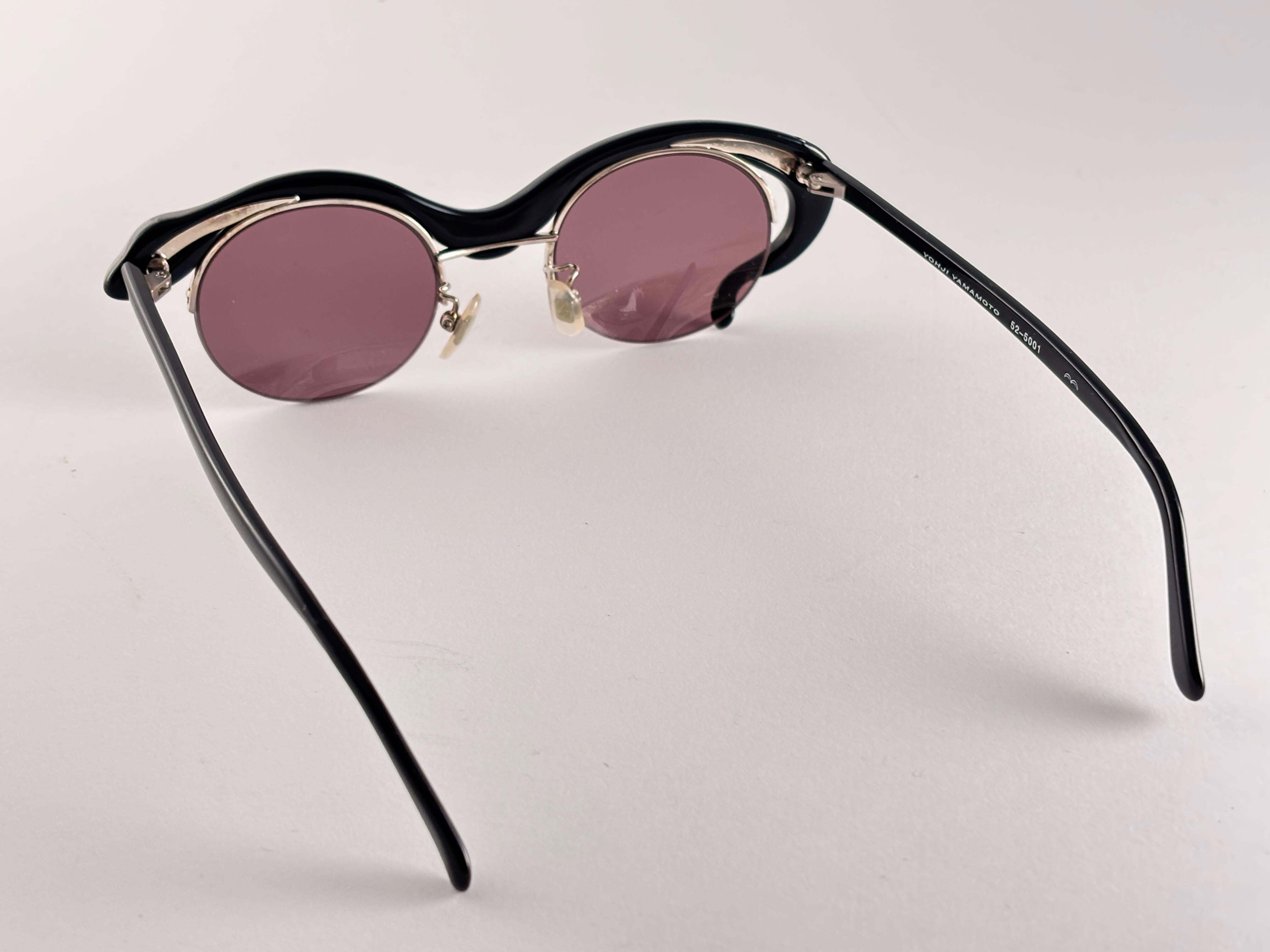 Brown Vintage Yohji Yamamoto 52 5001 Snake 1990's Made in Japan Sunglasses