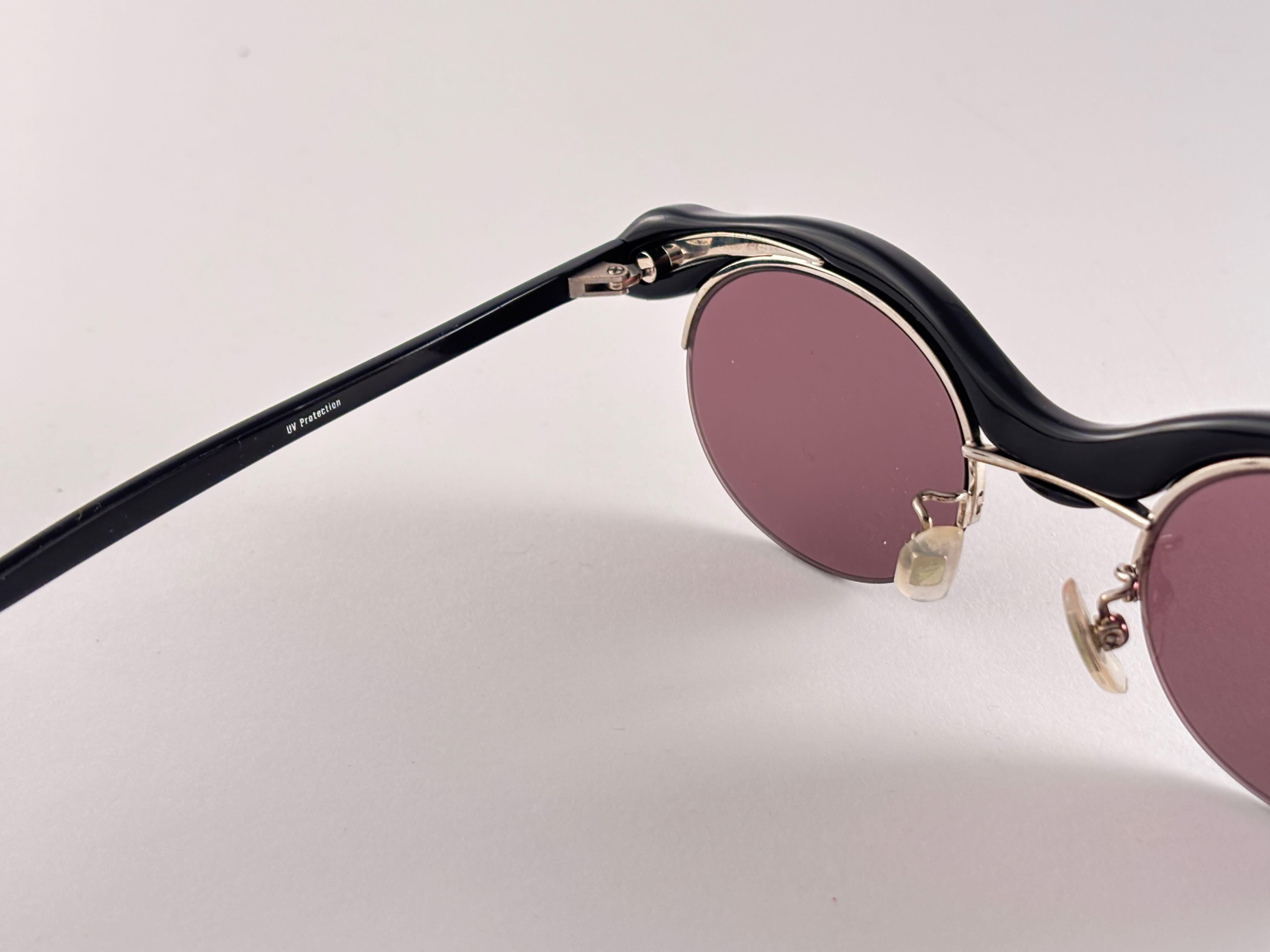Vintage Yohji Yamamoto 52 5001 Snake 1990's Made in Japan Sunglasses In New Condition In Baleares, Baleares