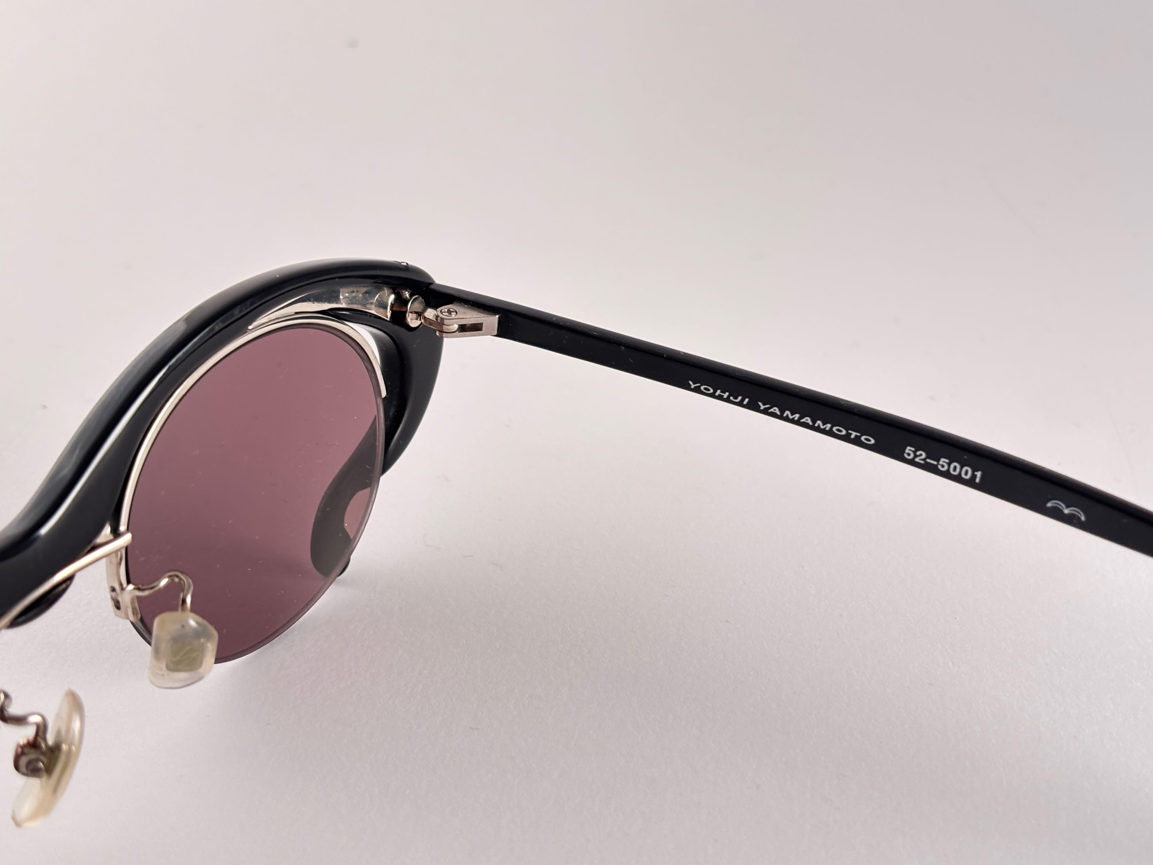 Women's or Men's Vintage Yohji Yamamoto 52 5001 Snake 1990's Made in Japan Sunglasses