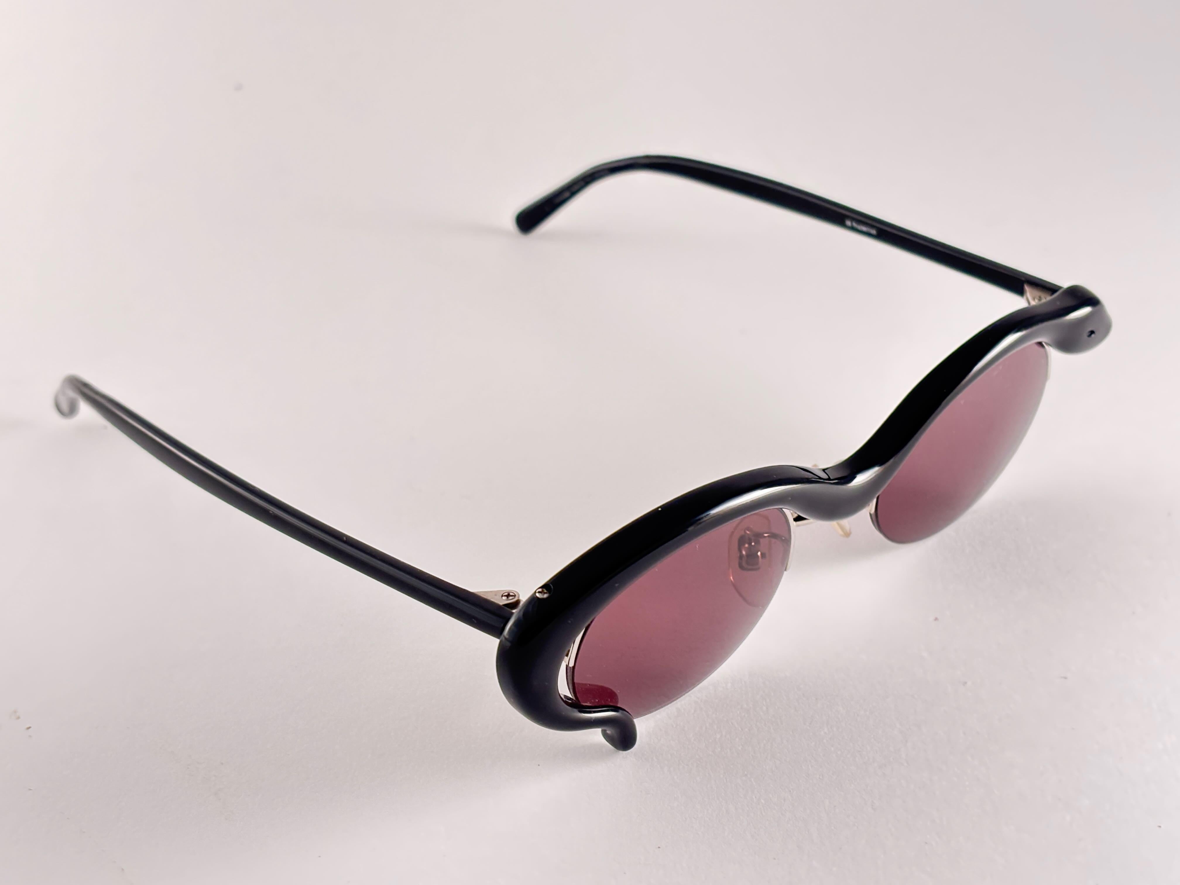 Vintage Yohji Yamamoto 52 5001 Snake 1990's Made in Japan Sunglasses 1