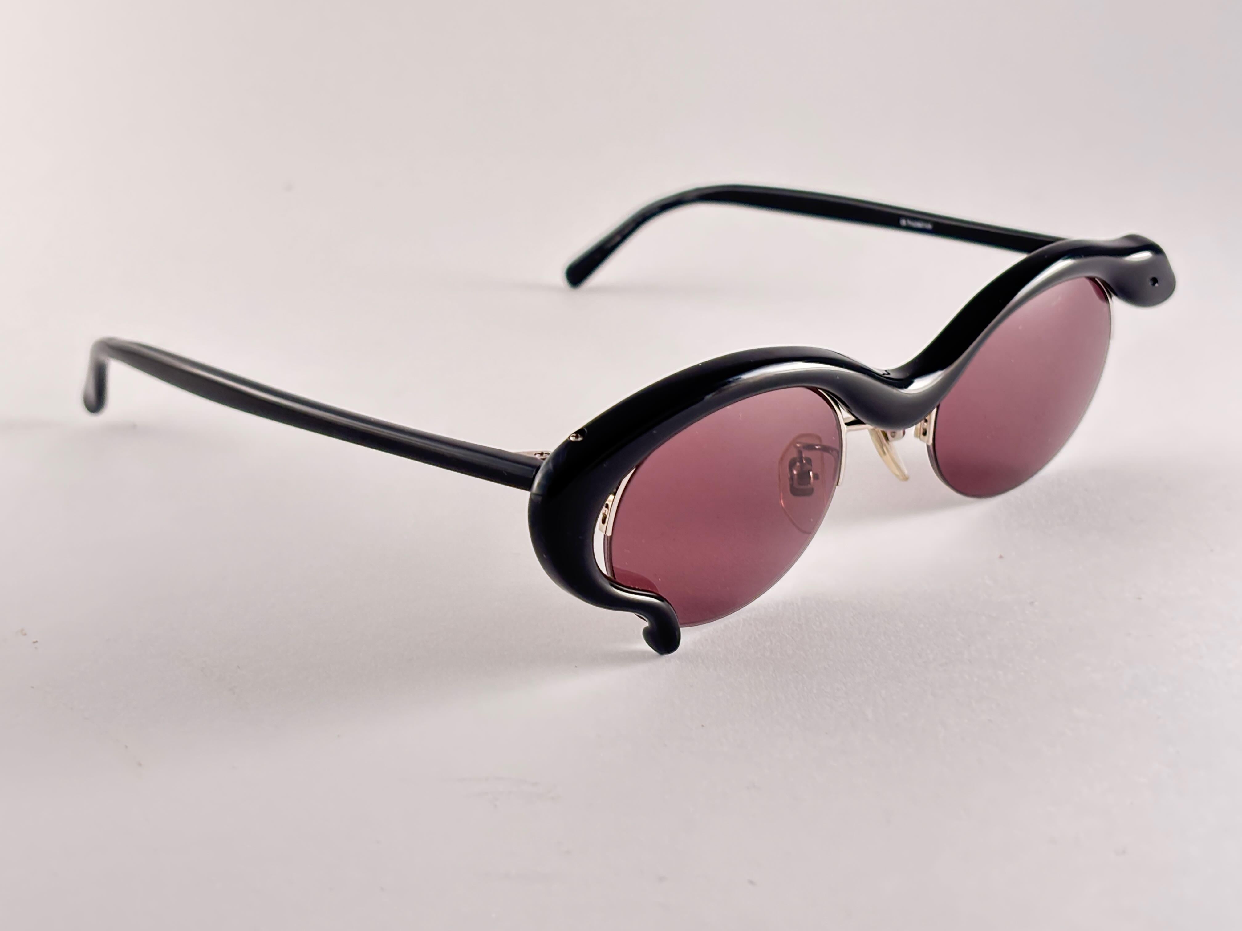 Vintage Yohji Yamamoto 52 5001 Snake 1990's Made in Japan Sunglasses 2