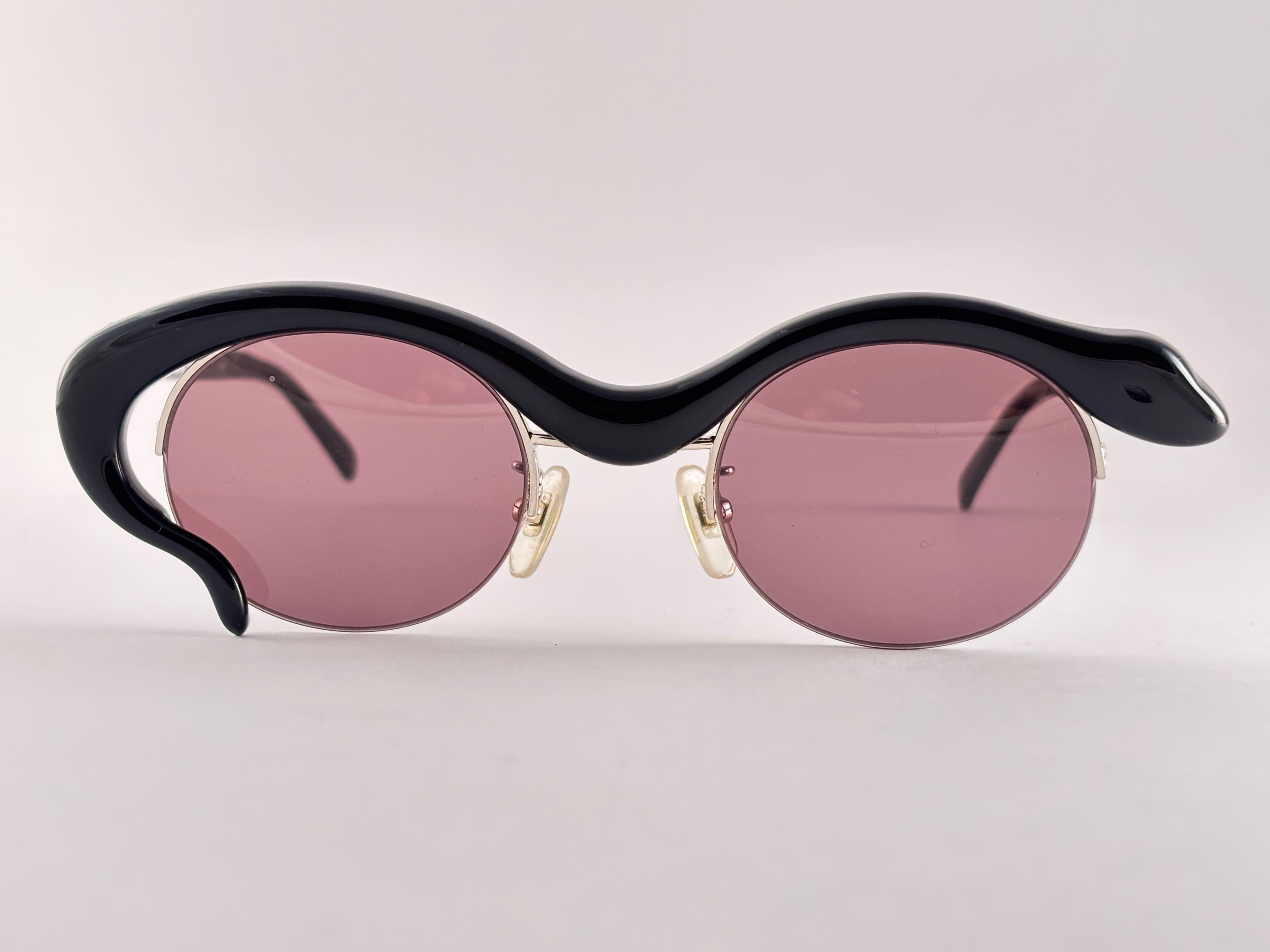 Vintage Yohji Yamamoto 52 5001 Snake 1990's Made in Japan Sunglasses 3