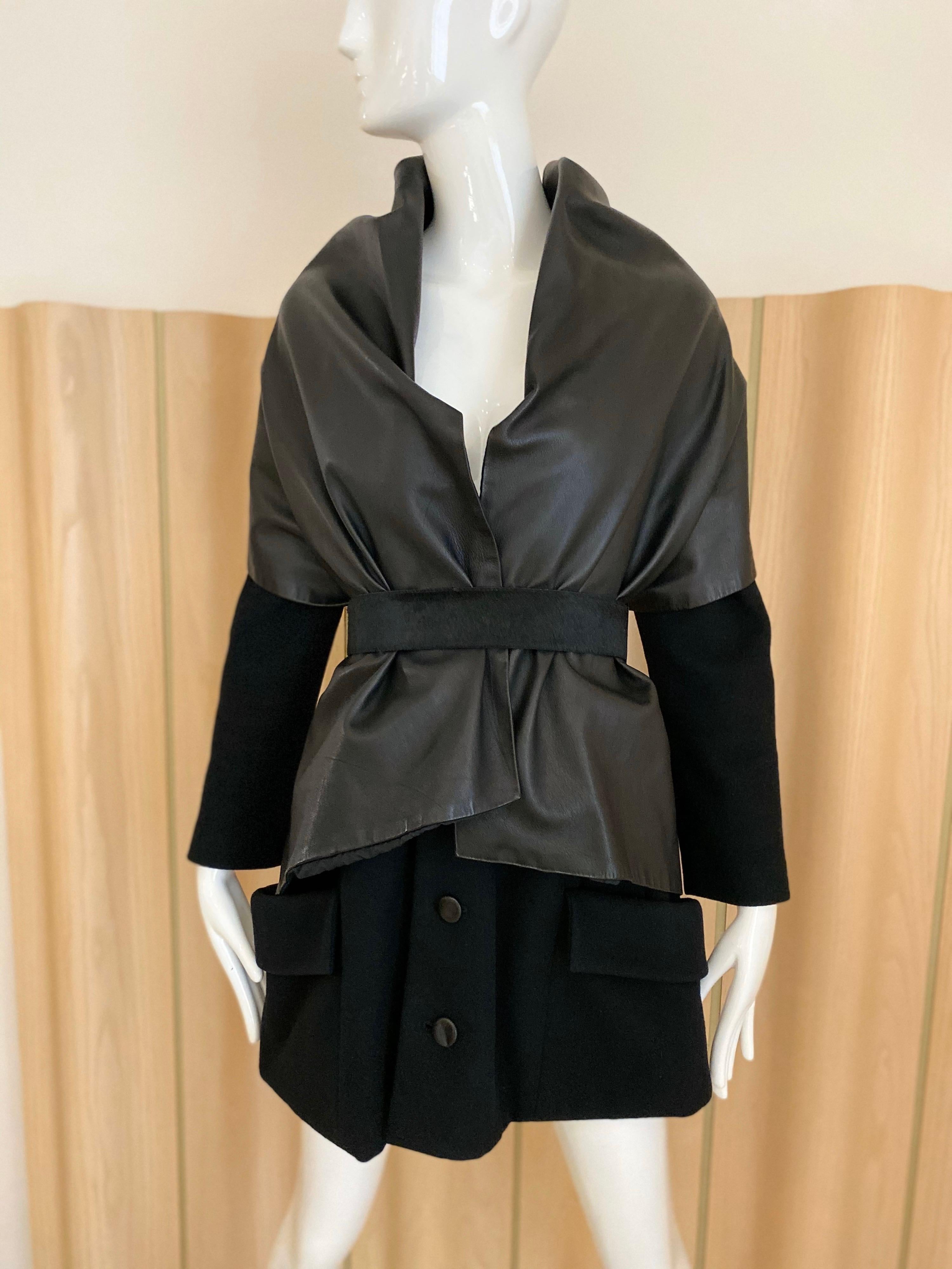 black coat dress