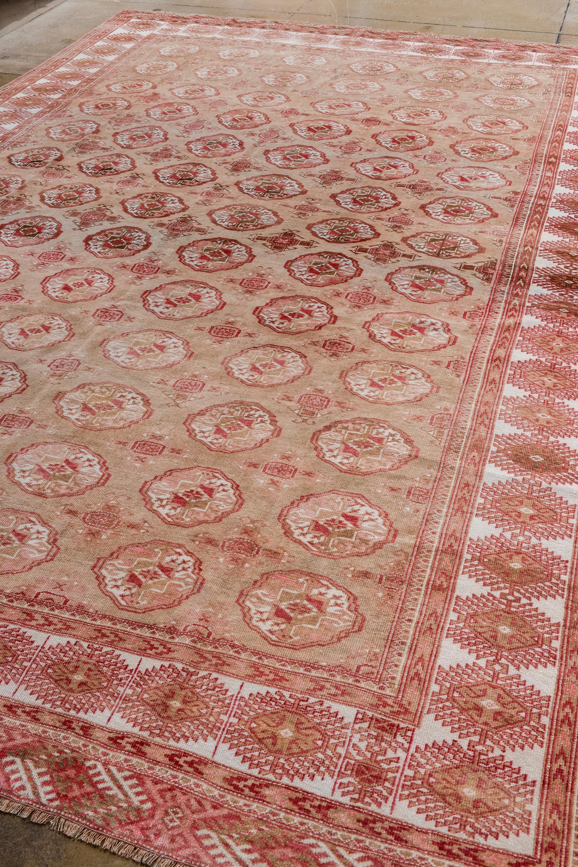 Alter Yomud-Teppich mit braunem Feld (Türkisch) im Angebot