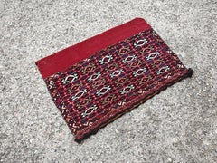 Vintage Yomut tent bag or chuval by Tekke tribes, Afghanistan 1950s
