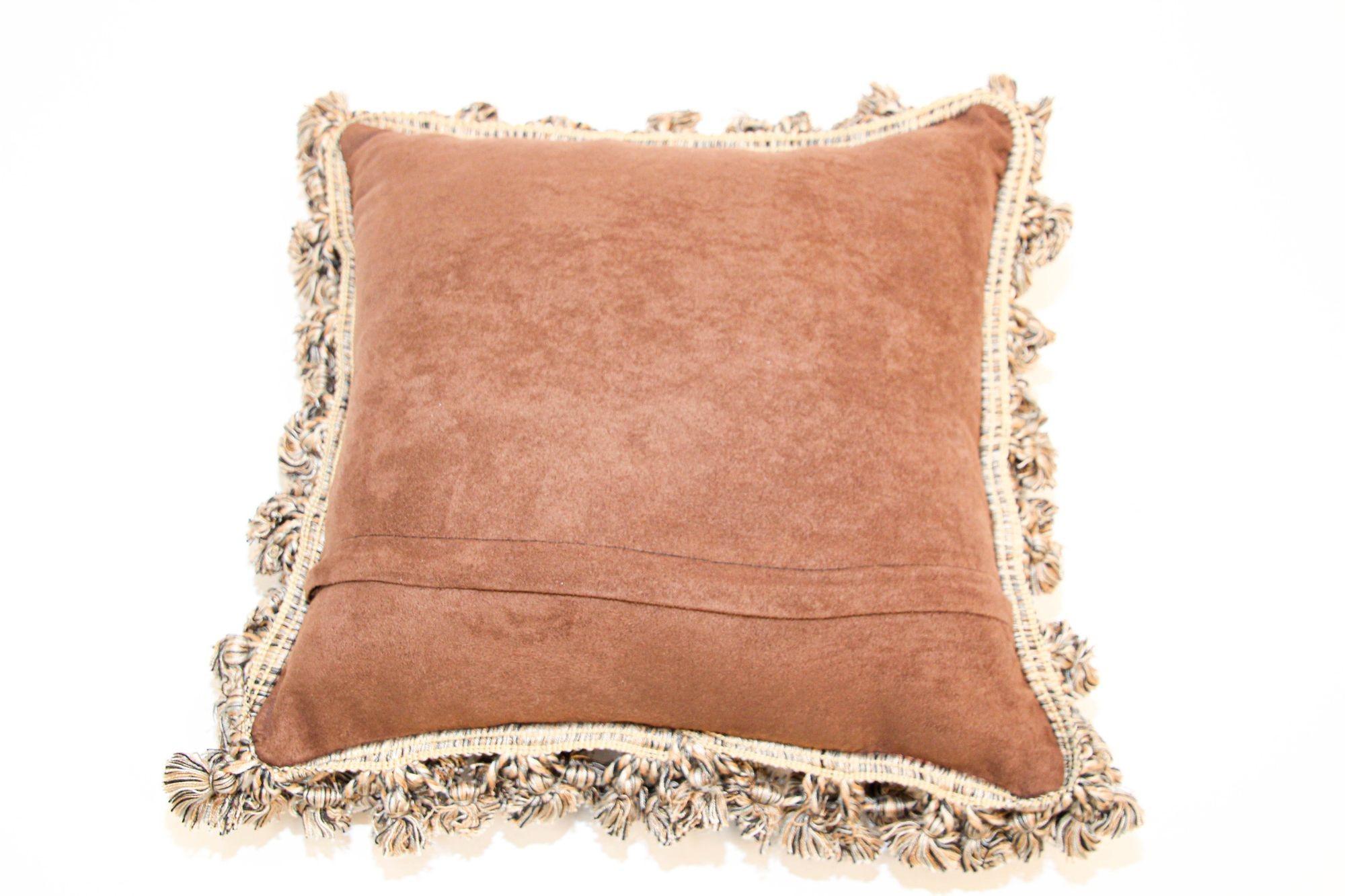 Cotton Vintage Westie Terrier Needlepoint Throw Pillow Dog Pillow Design For Sale