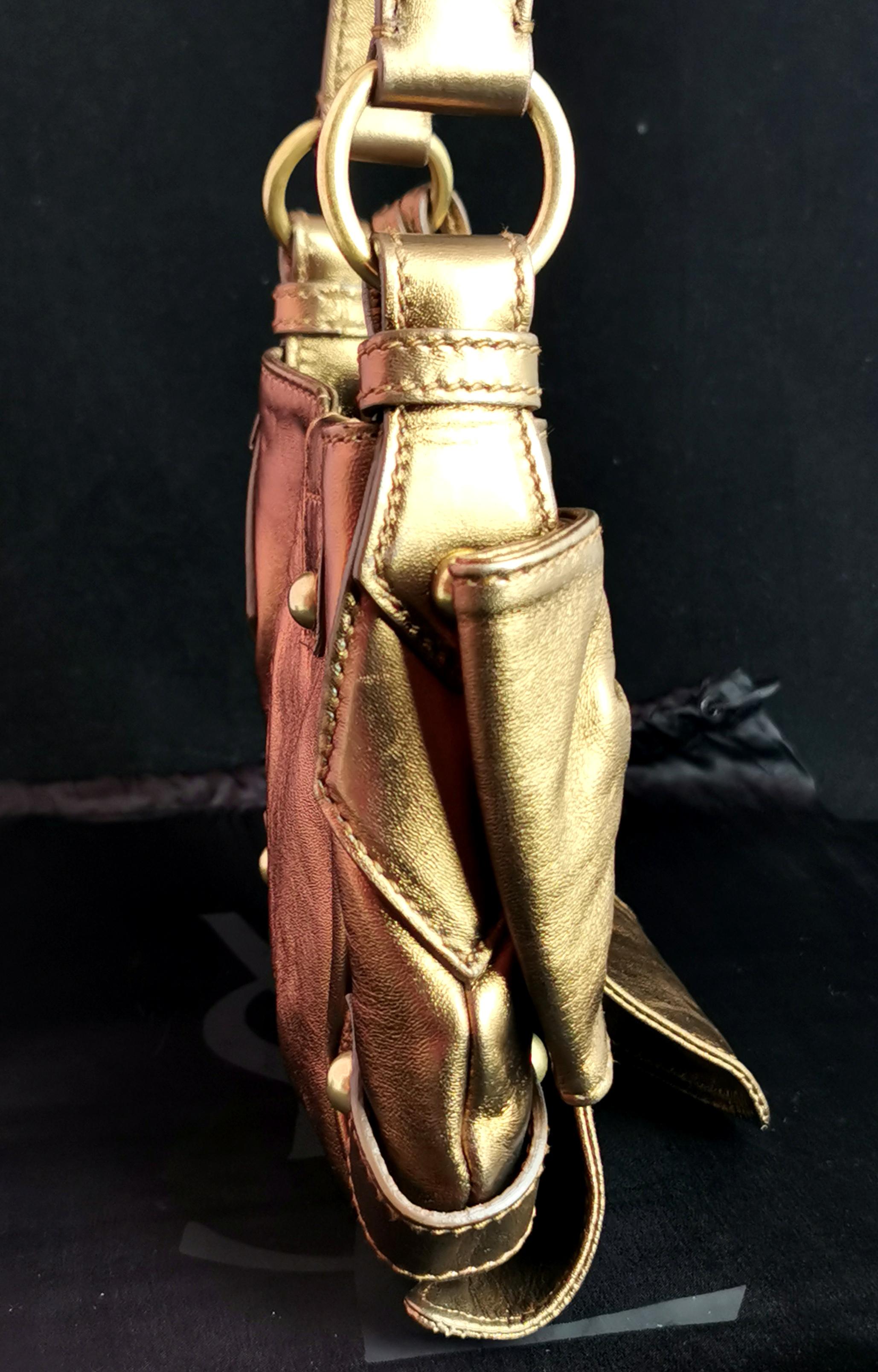 gold bow purse