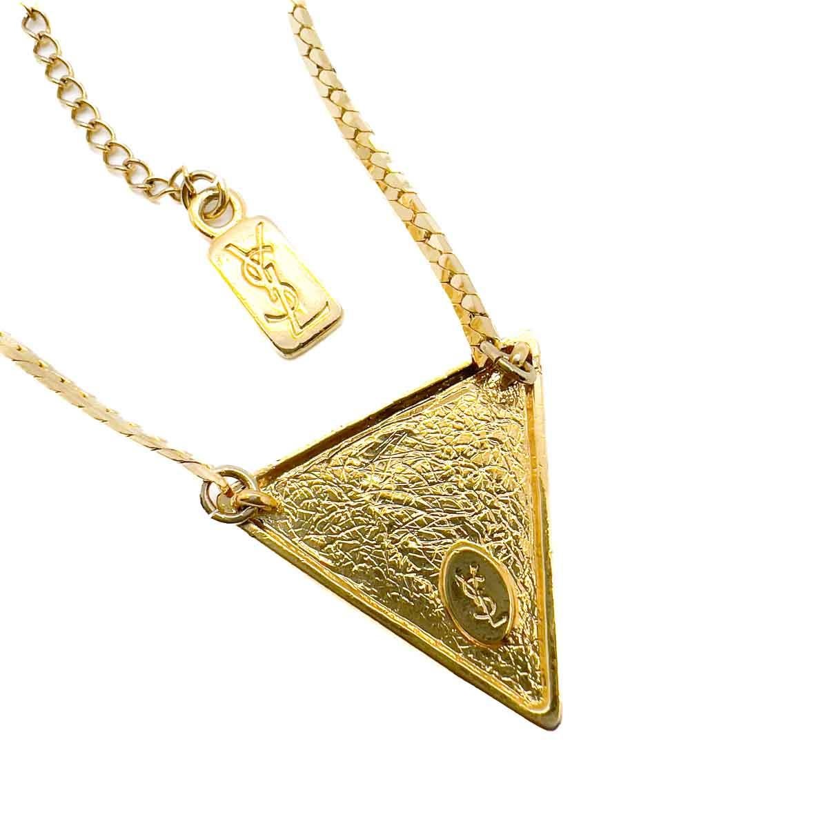 Donna Vintage YSL Collana di strass stile Geo anni '80 in vendita