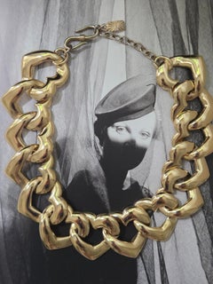 Vintage YSL heart-shaped necklace by Goossens by