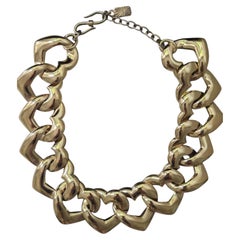 Vintage YSL heart-shaped necklace by Goossens by