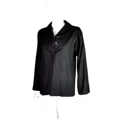 Vintage YSL Rive Gauche black smock style top, Blouse 