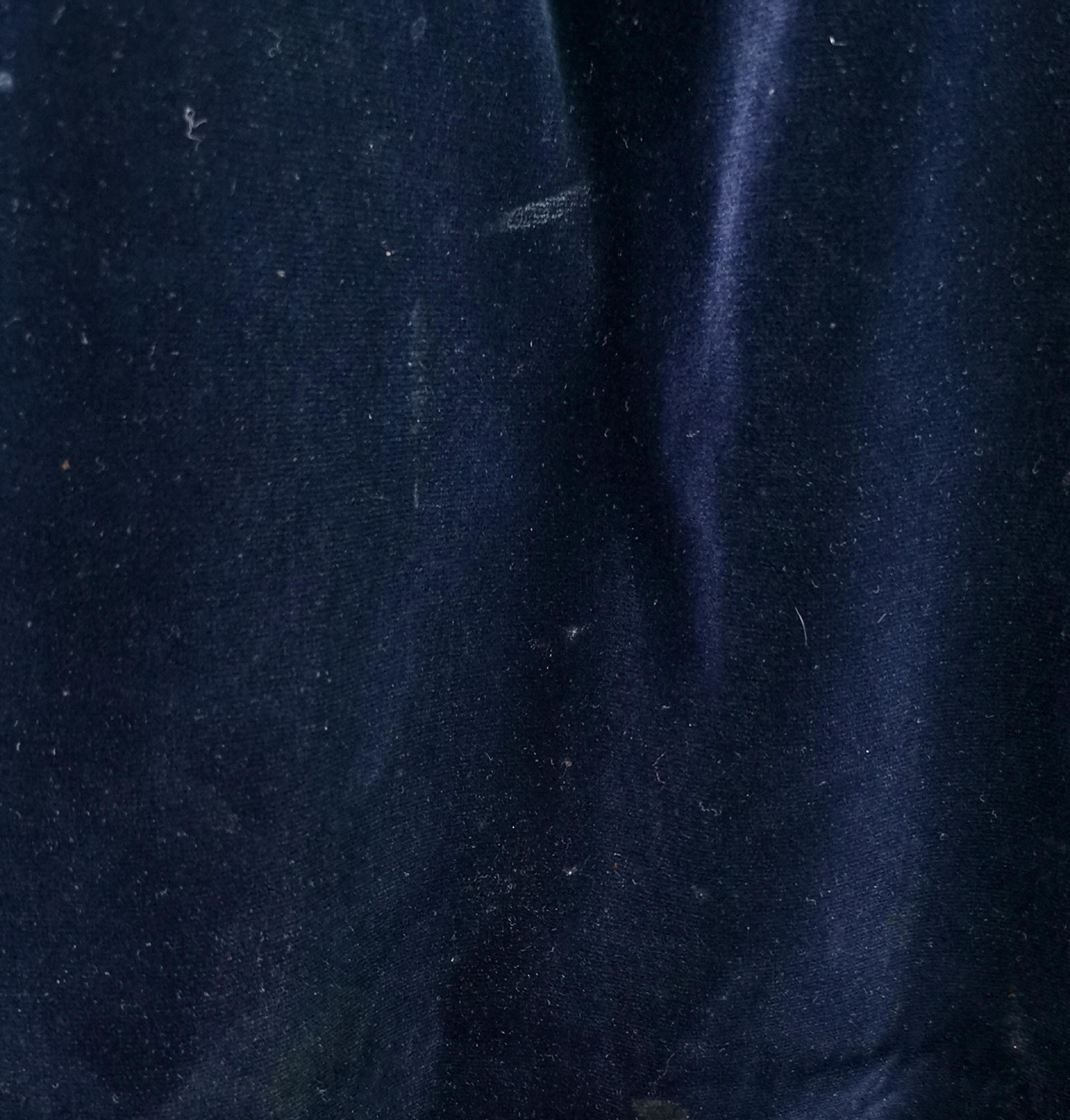 Vintage YSL Rive Gauche navy blue velvet skirt  3