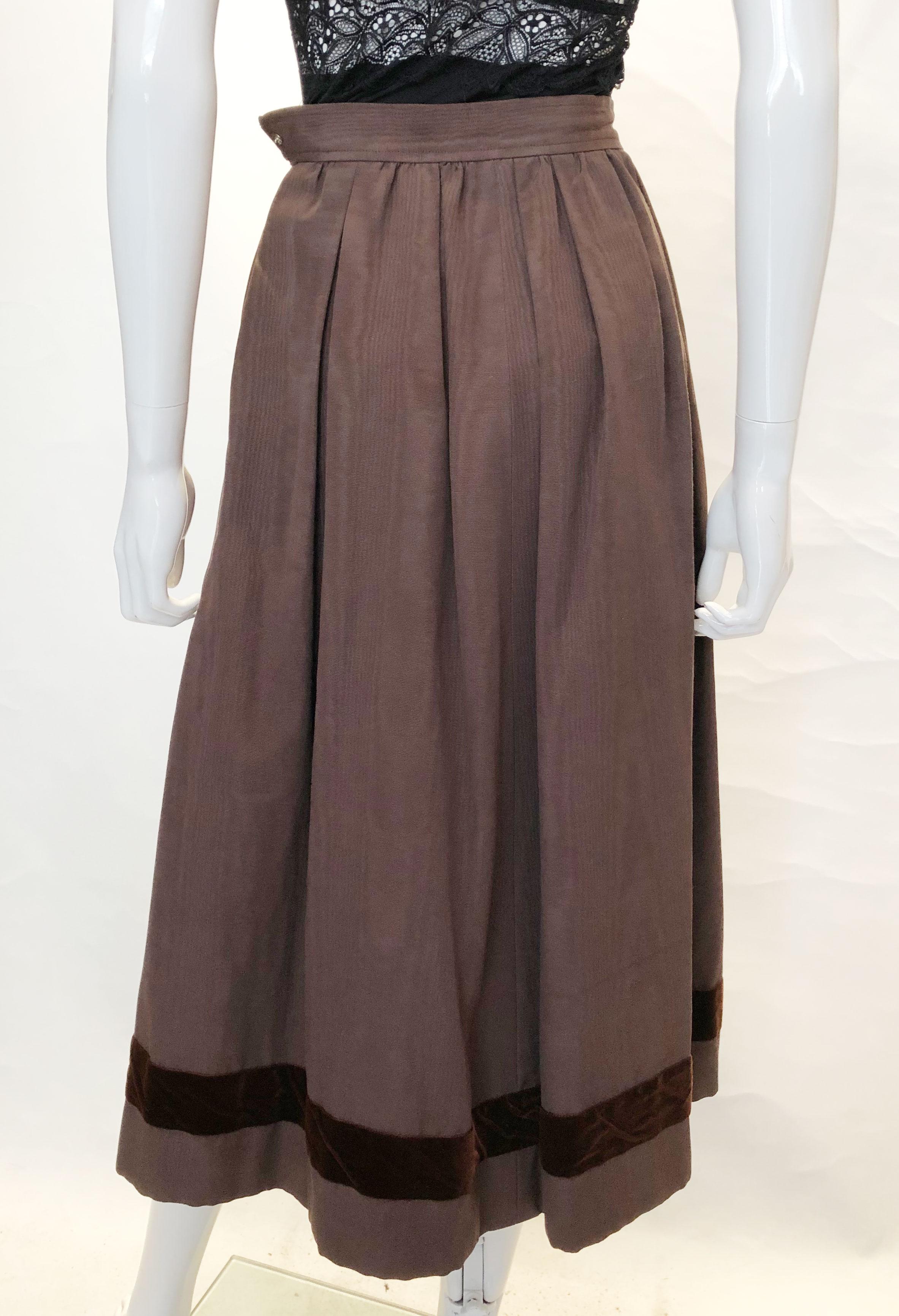 Vintage YSL Rive Gauche Skirt For Sale 1