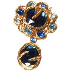 Vintage YSL Saint Laurent brooch