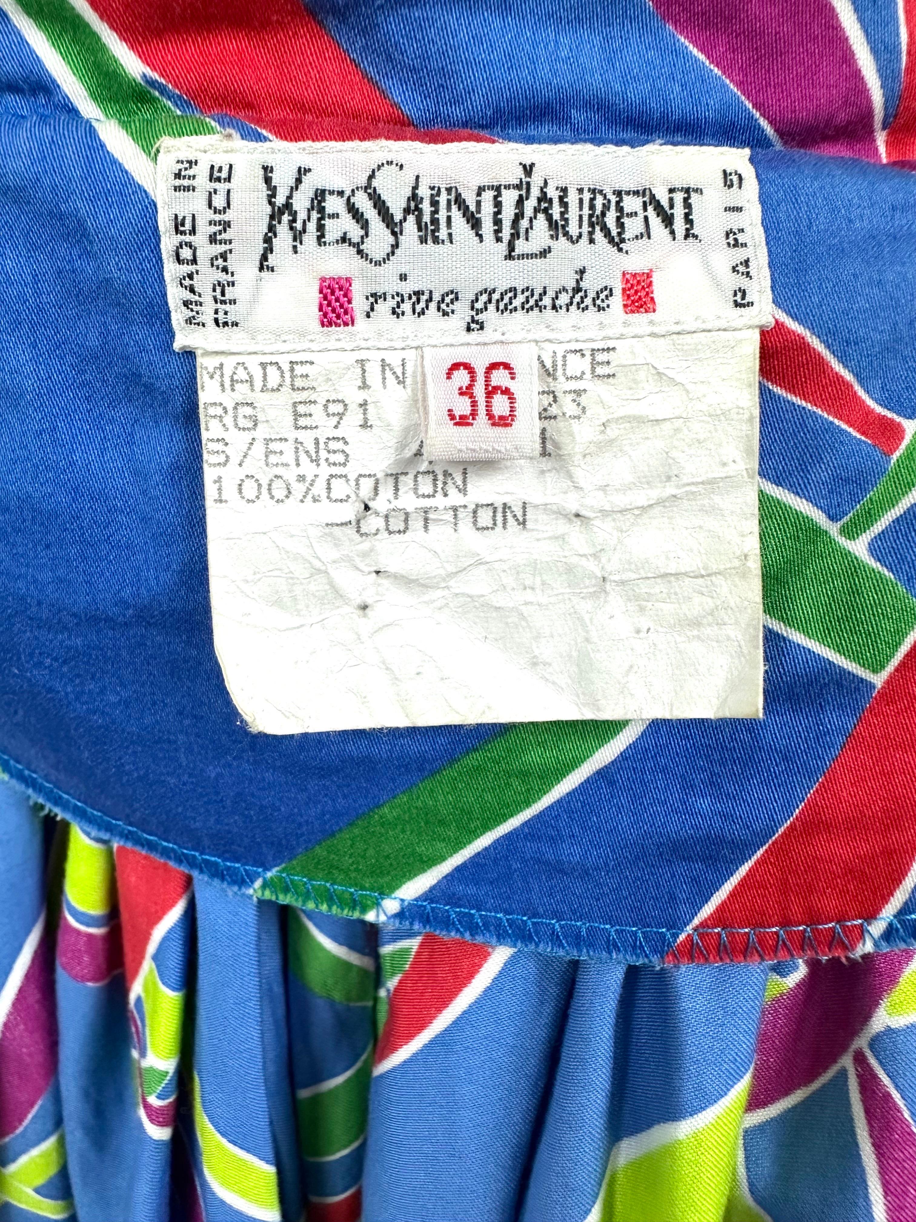 Vintage Ysl skirt Asymmetrical. collection S/S 1991 For Sale 6