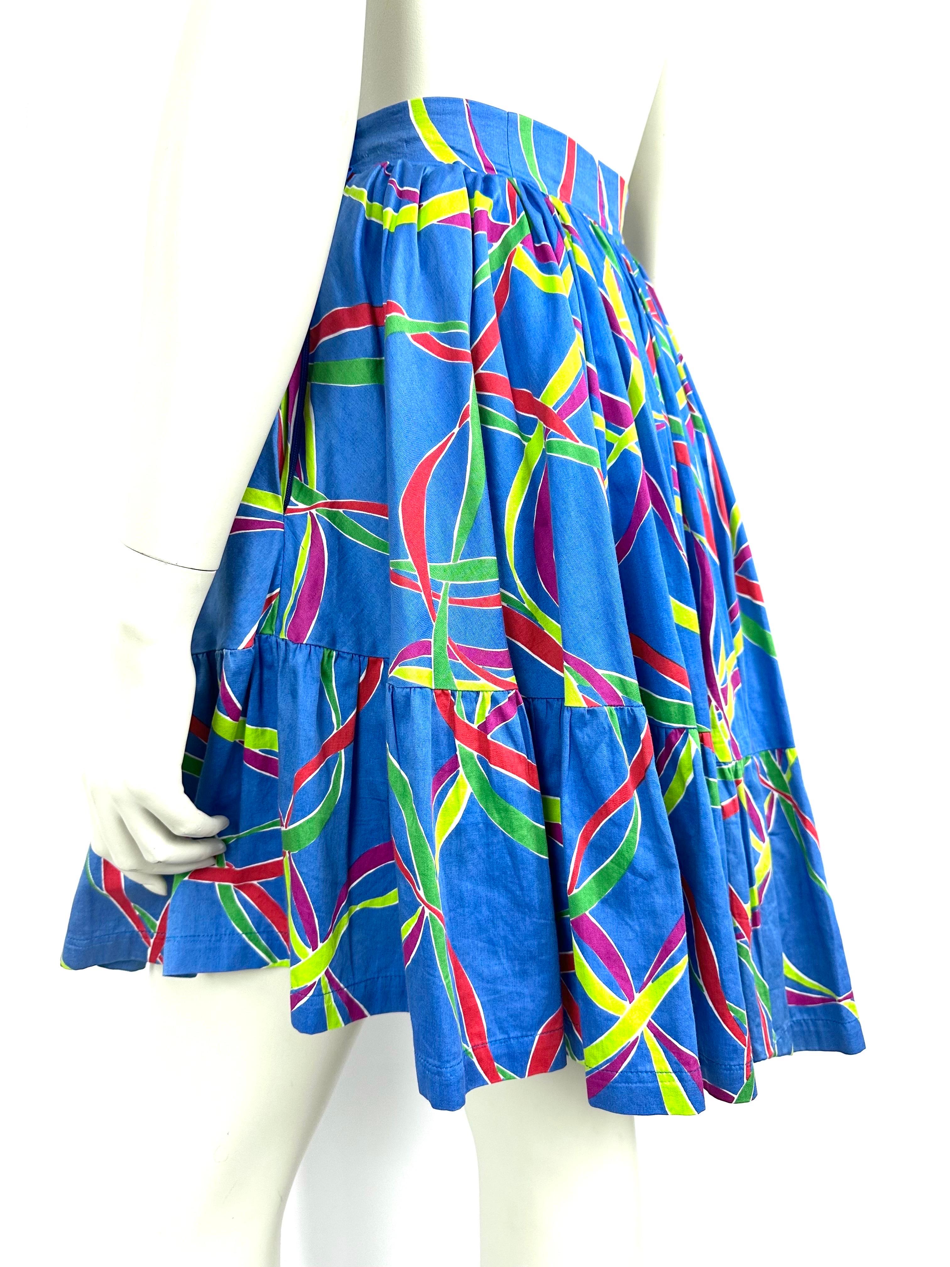 Women's Vintage Ysl skirt Asymmetrical. collection S/S 1991 For Sale
