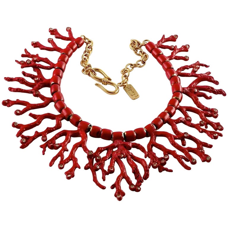 Robert Goossens Rock Crystal Lion Necklace Coco Chanel jewelry designer.  BUY SHOP ONLINE COLLECTOR COSTUME JEWELRY. French jewelry. Balenciaga,  Dior, Yves St Laurent jewelry designer