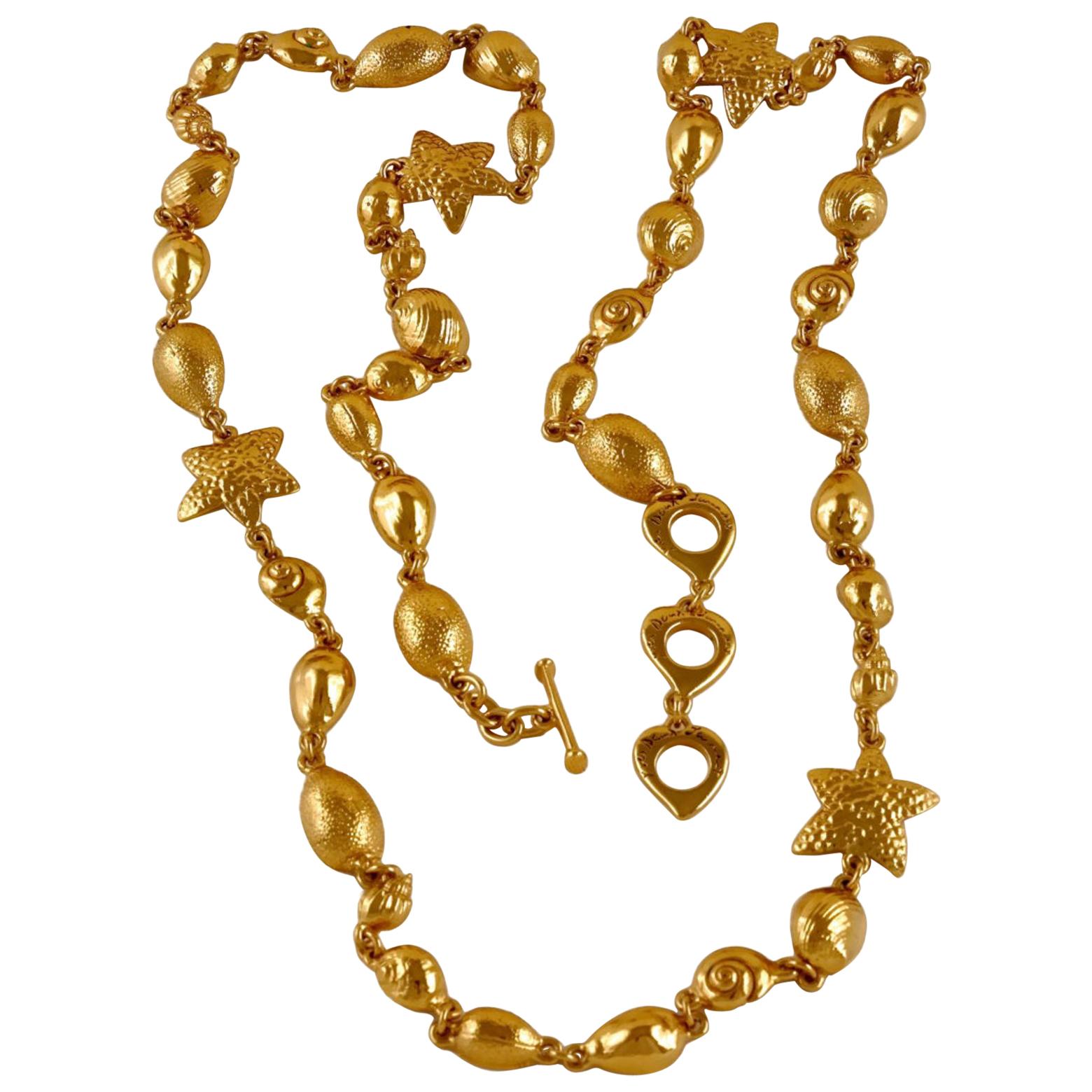 YVES SAINT LAURENT gold coin charm necklace at 1stDibs | price
