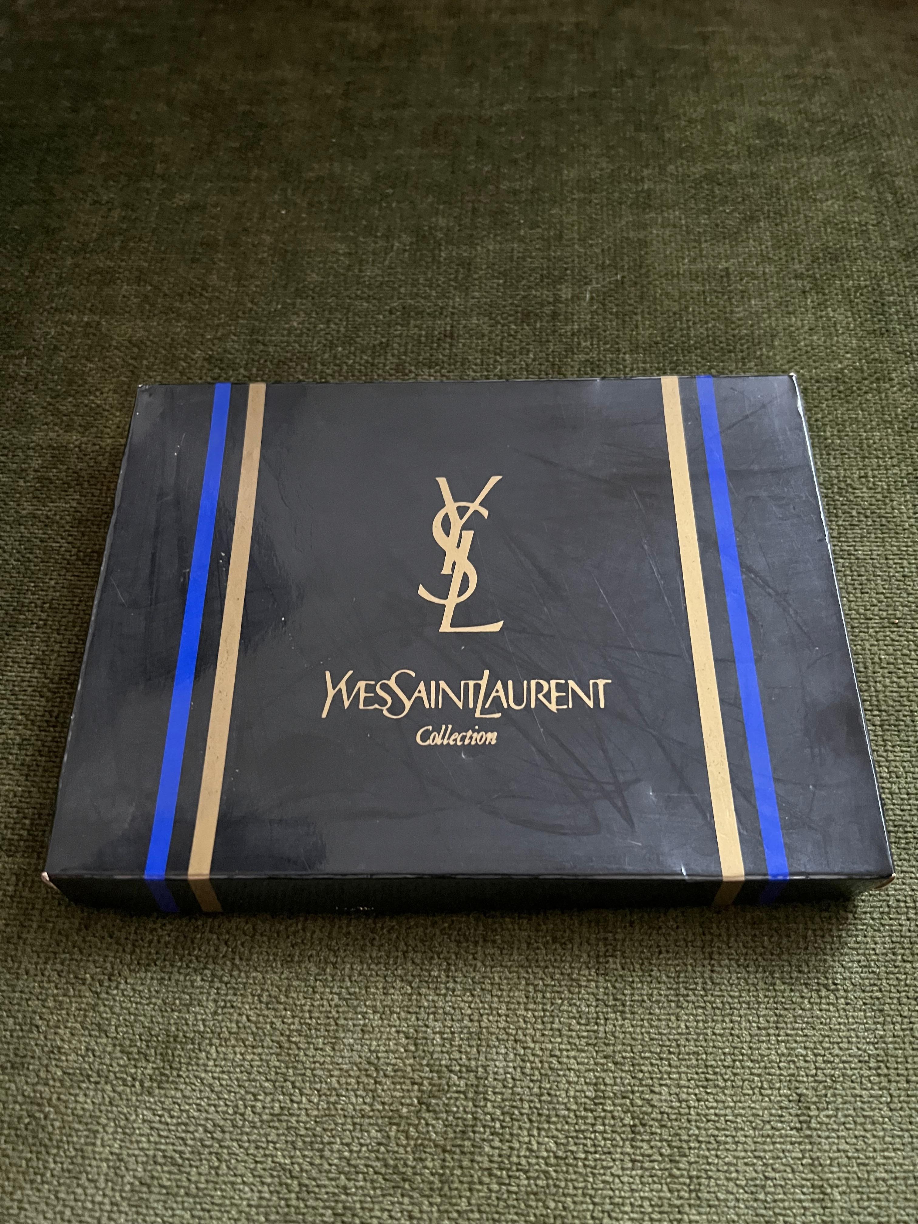 Vintage “YSL” Yves Saint Laurent Retro Cigarette Case, Circa 1980s Original Case For Sale 12