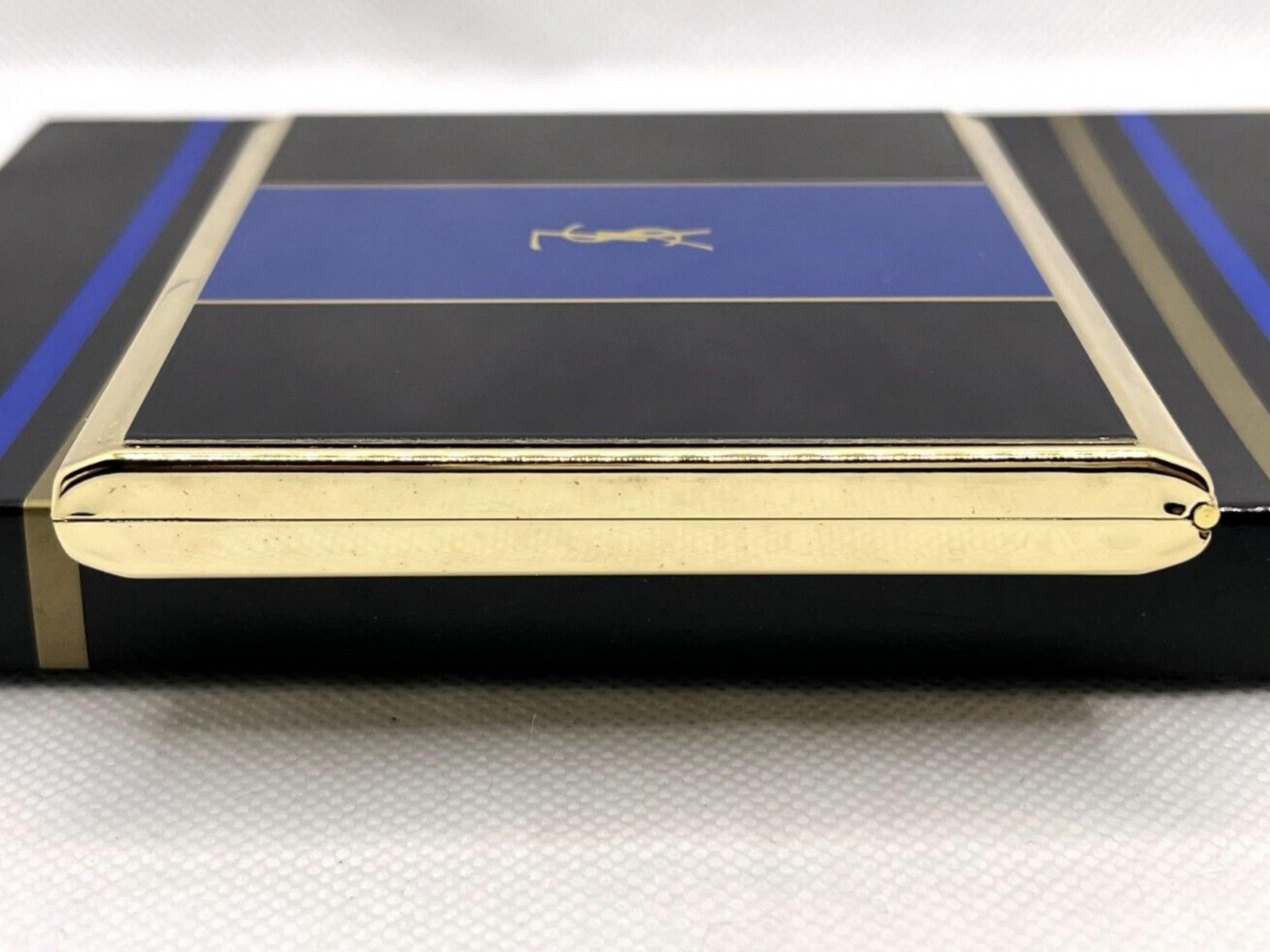 Vintage “YSL” Yves Saint Laurent Retro Cigarette Case, Circa 1980s Original Case For Sale 4