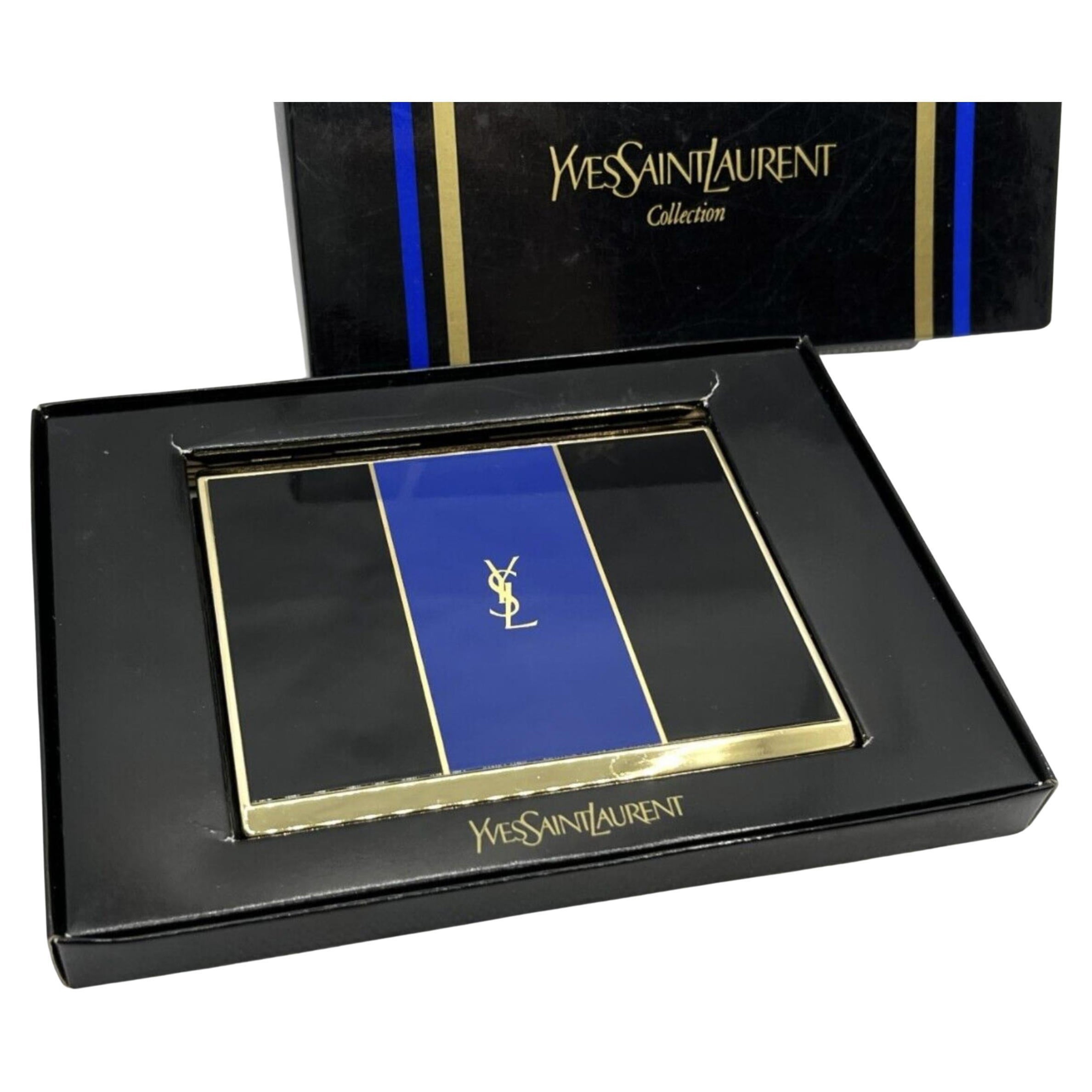 Vintage “YSL” Yves Saint Laurent Retro Cigarette Case, Circa 1980s Original Case