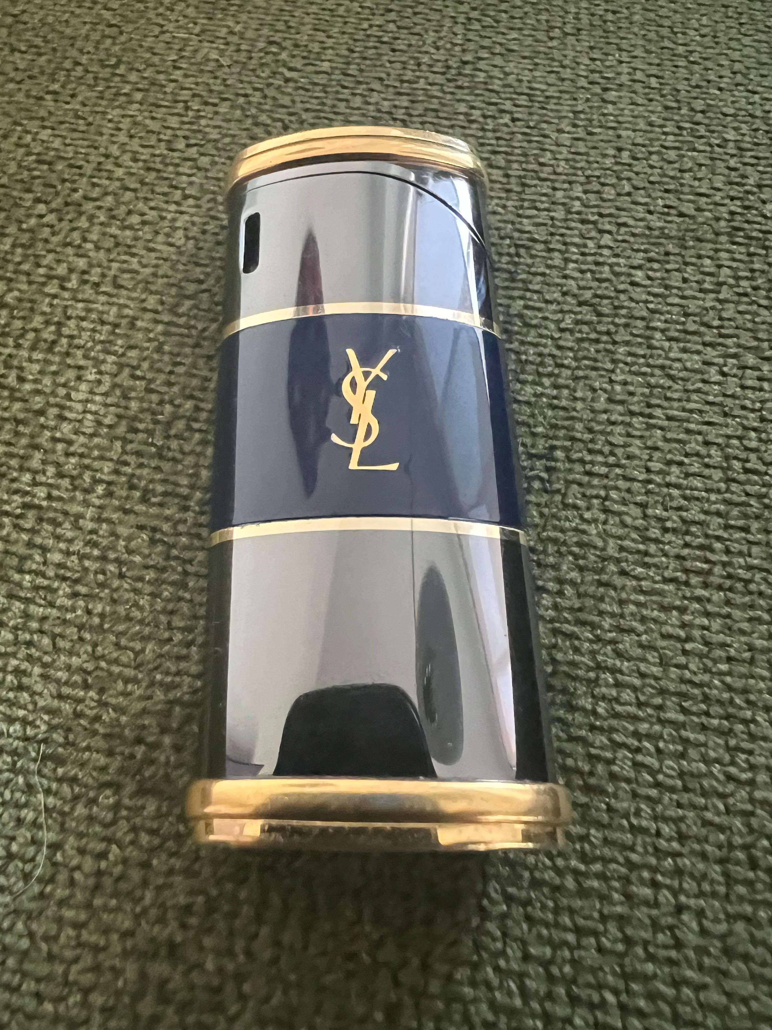 Vintage “YSL” Yves Saint Laurent Retro Cigarette Case & Lighter Set “Circa 1980” 5
