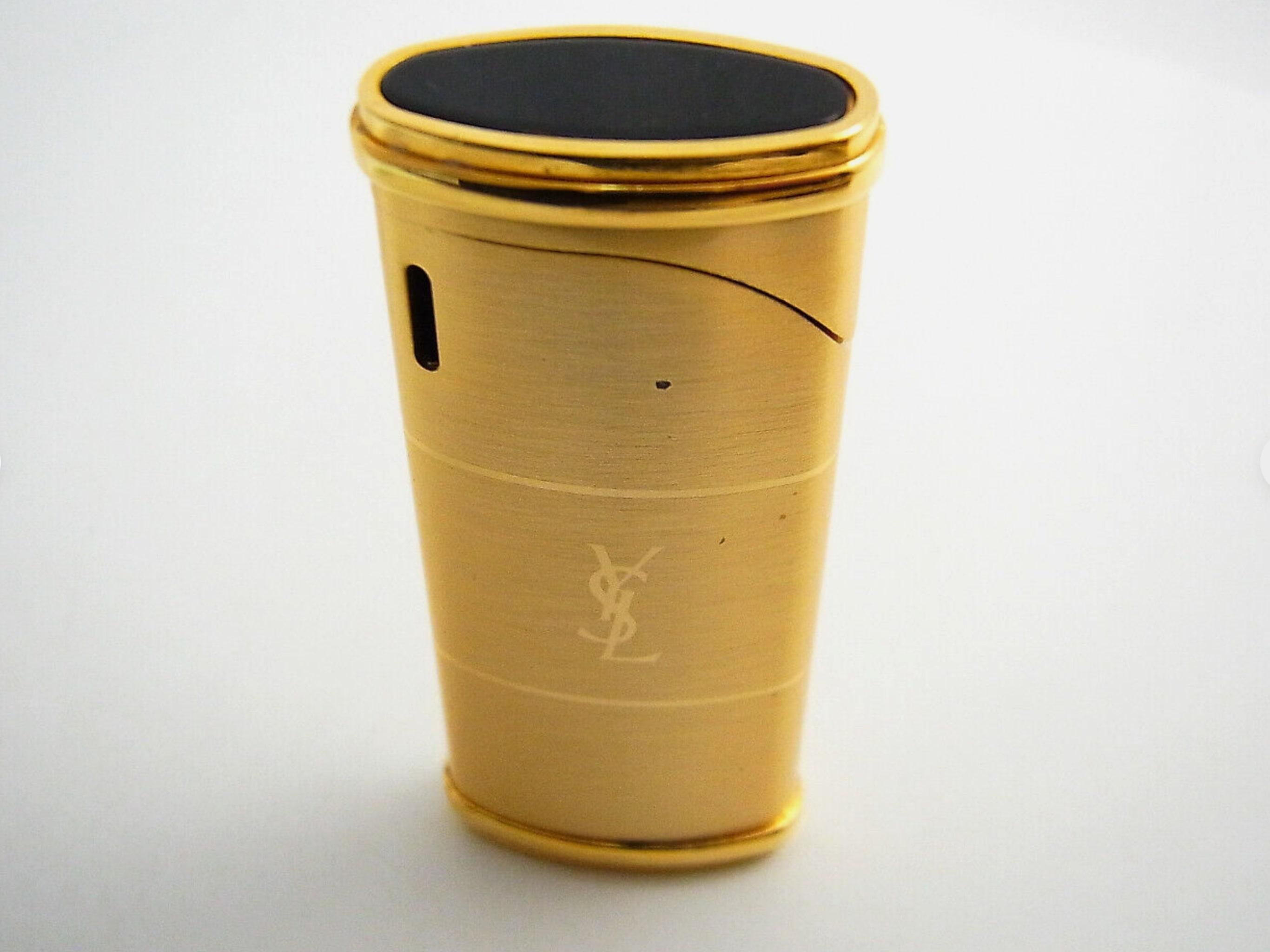 Vintage “YSL” Yves Saint Laurent Retro Cigarette Case & Lighter Set  “Circa 1980 6