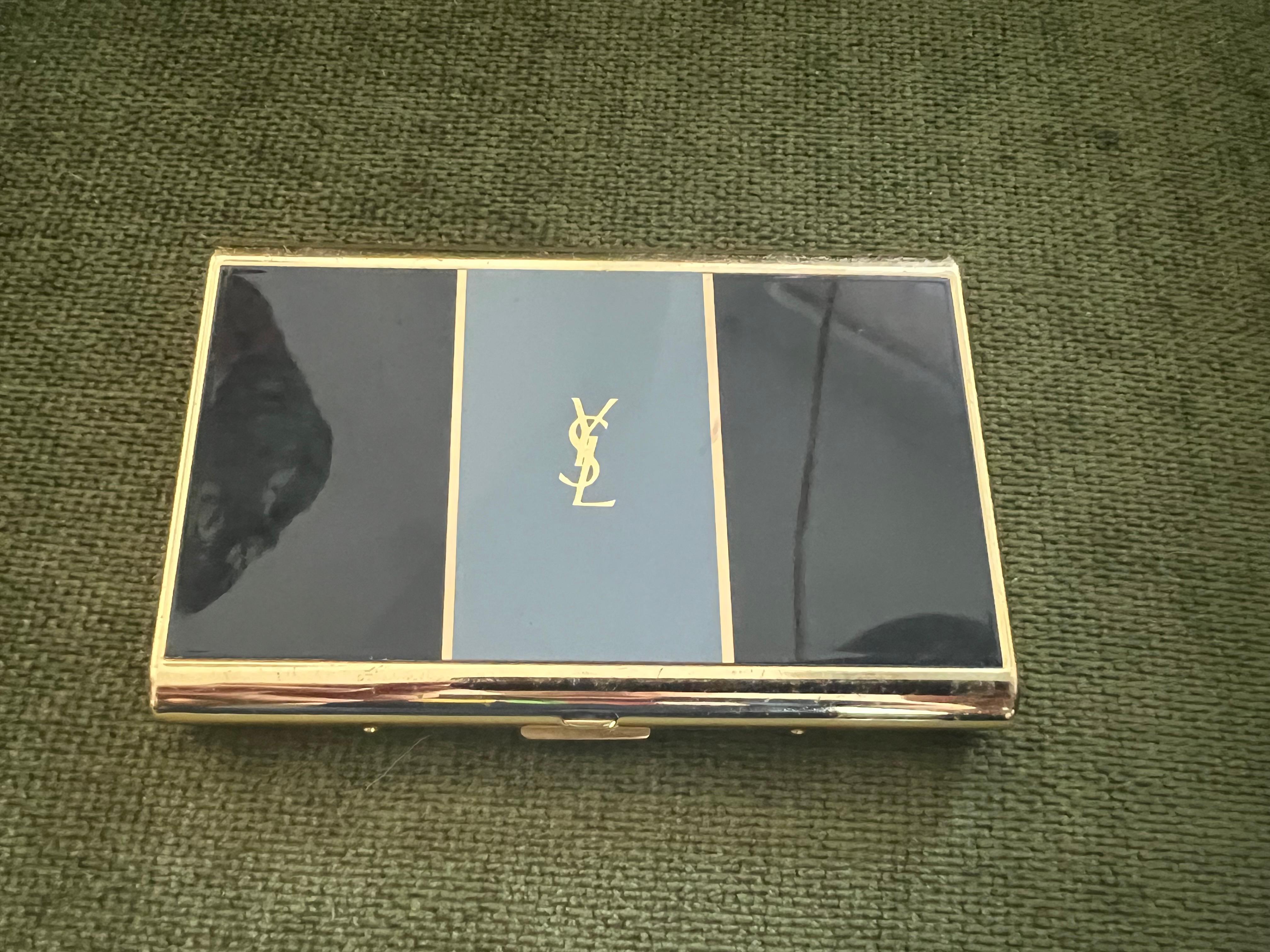 Vintage “YSL” Yves Saint Laurent Retro Cigarette Case & Lighter Set “Circa 1980” 7