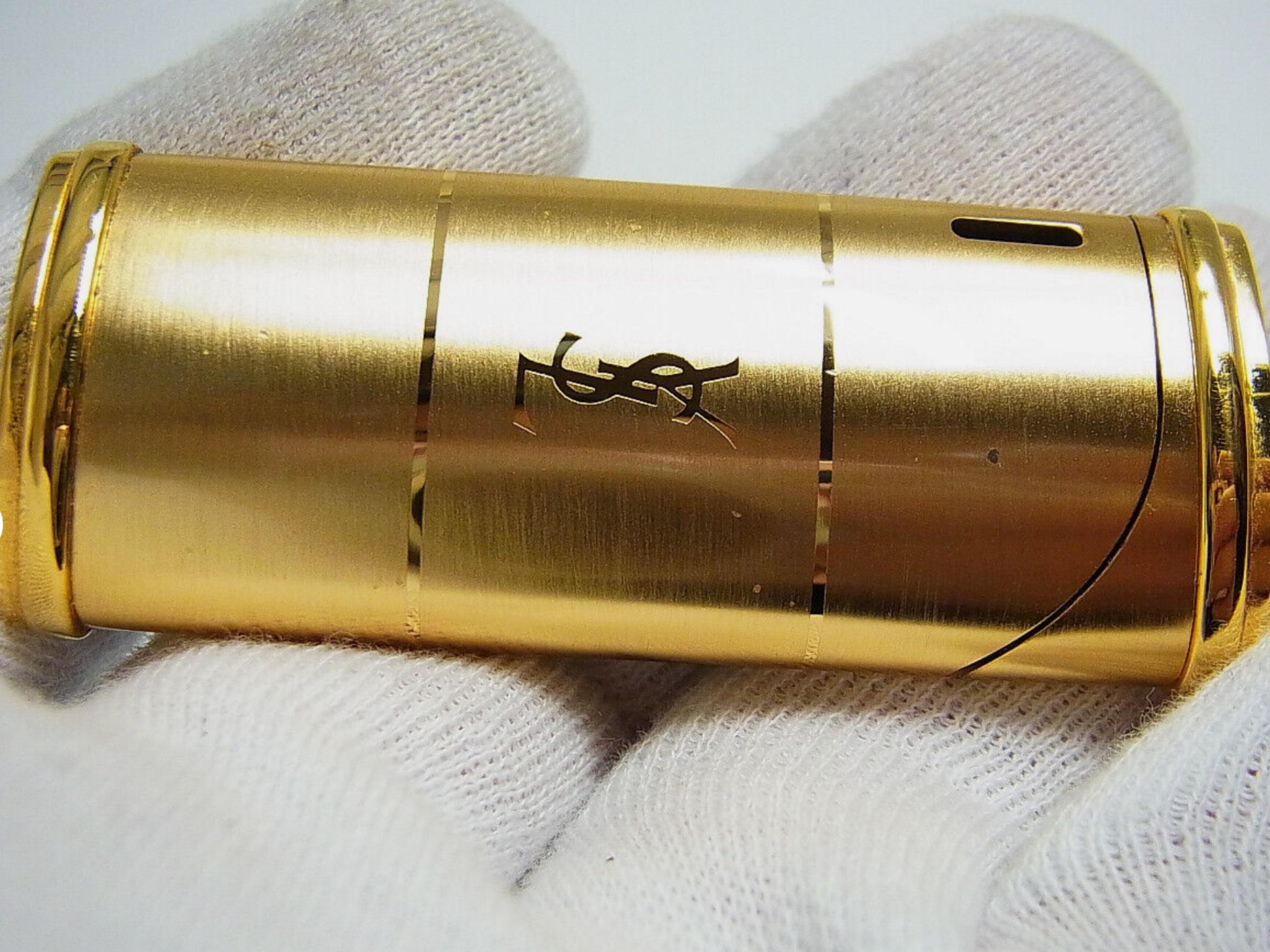 Vintage “YSL” Yves Saint Laurent Retro Cigarette Case & Lighter Set  “Circa 1980 2