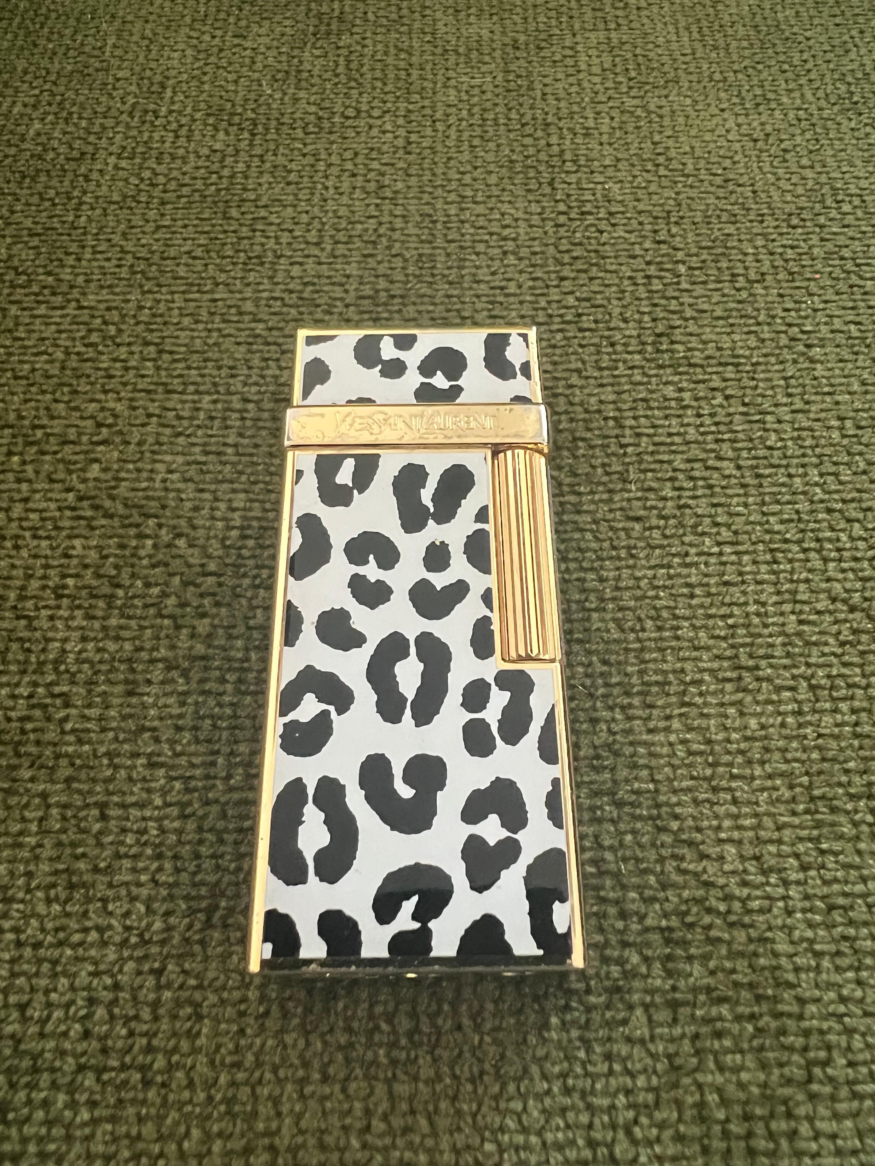 Vintage “YSL” Yves Saint Laurent Retro Cigarette Case & Lighter Set  “Circa 1980 4