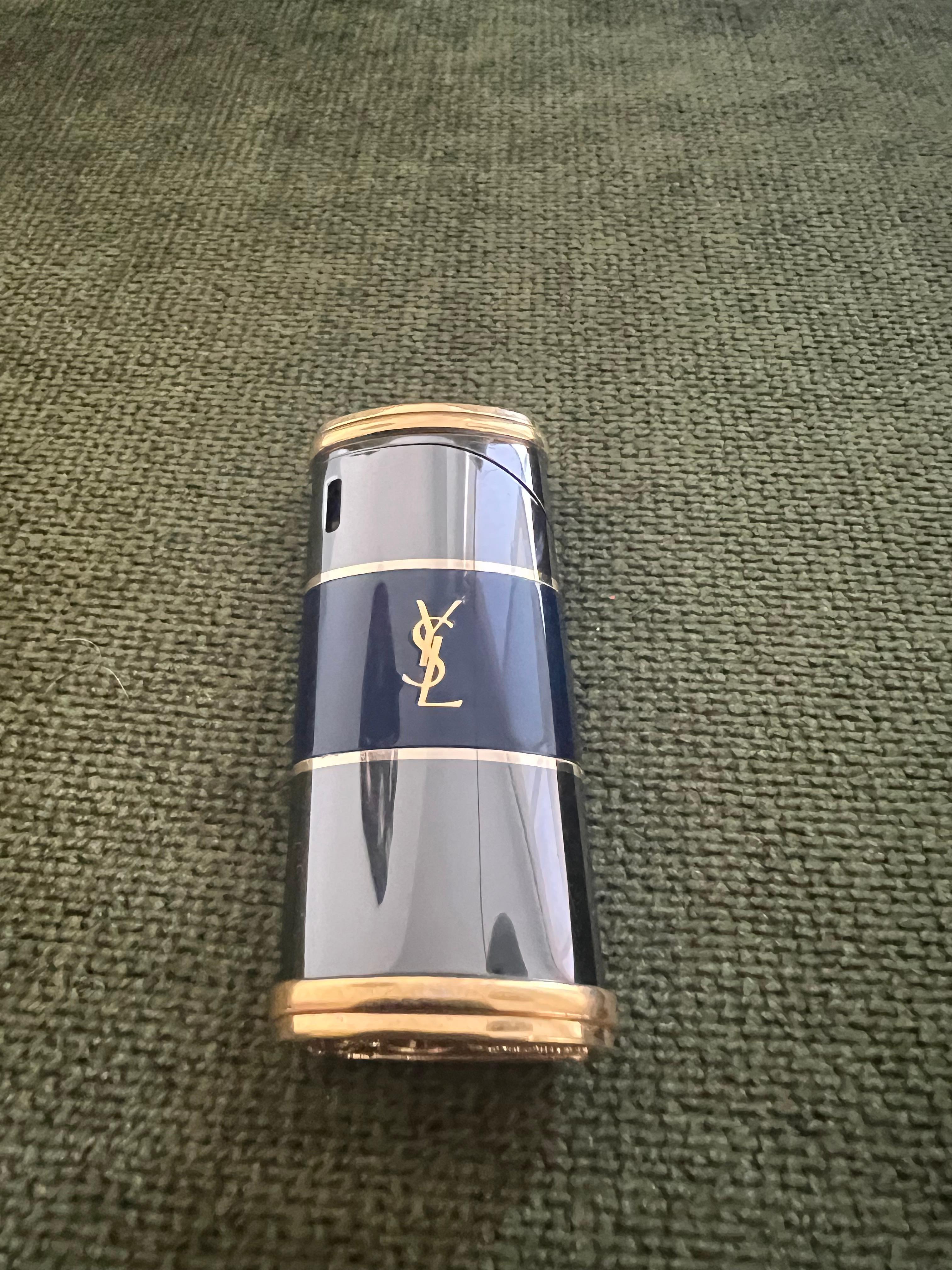 Vintage “YSL” Yves Saint Laurent Retro Cigarette Case & Lighter Set “Circa 1980” 4
