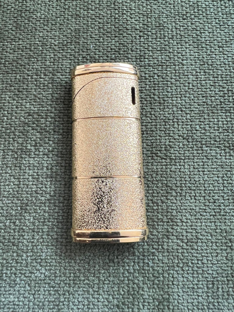 ysl cigarette lighter Vintage “YSL” Yves Saint Laurent Retro Cigarette Gold Tone Lighter, Circa  1980s