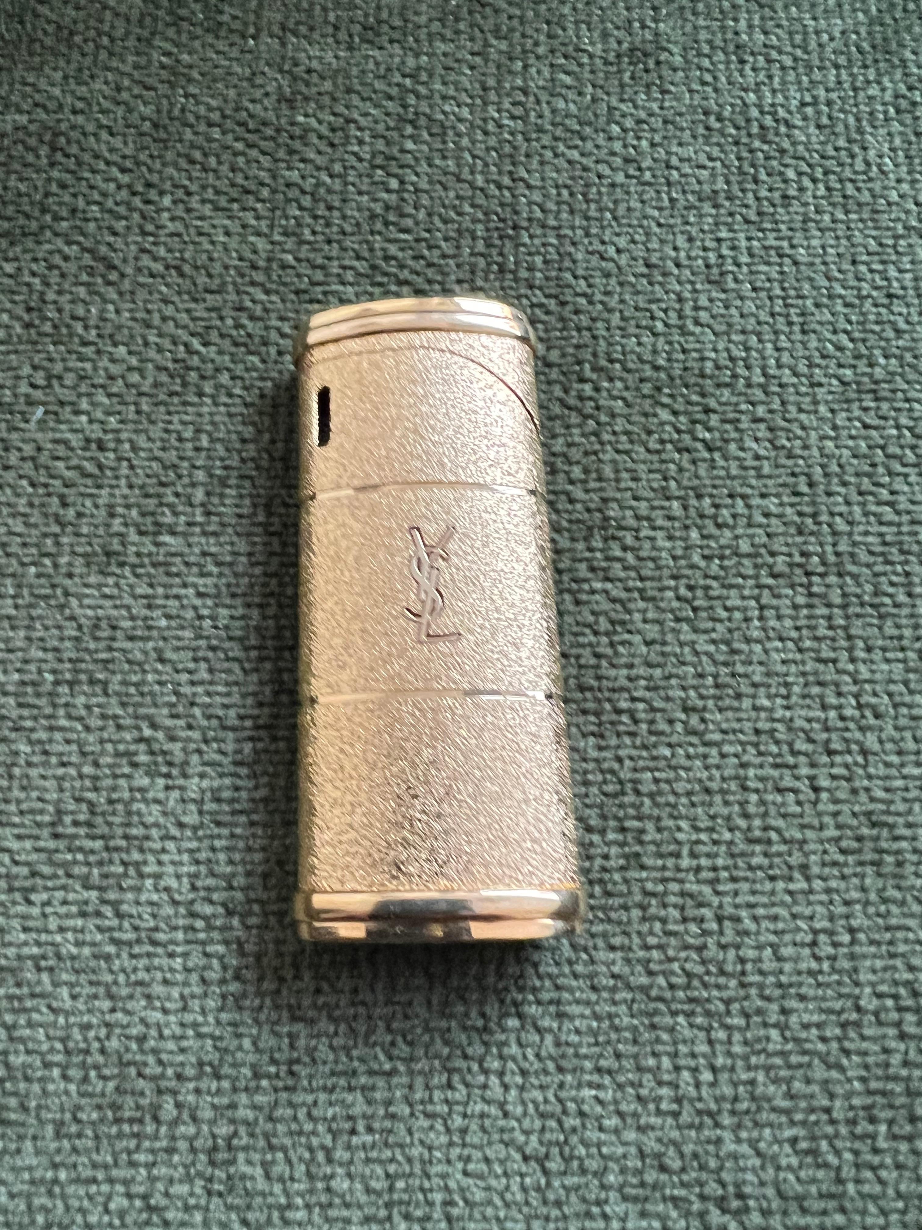 Vintage “YSL” Yves Saint Laurent Retro Cigarette Lighter, Circa 1980s Original C For Sale 5