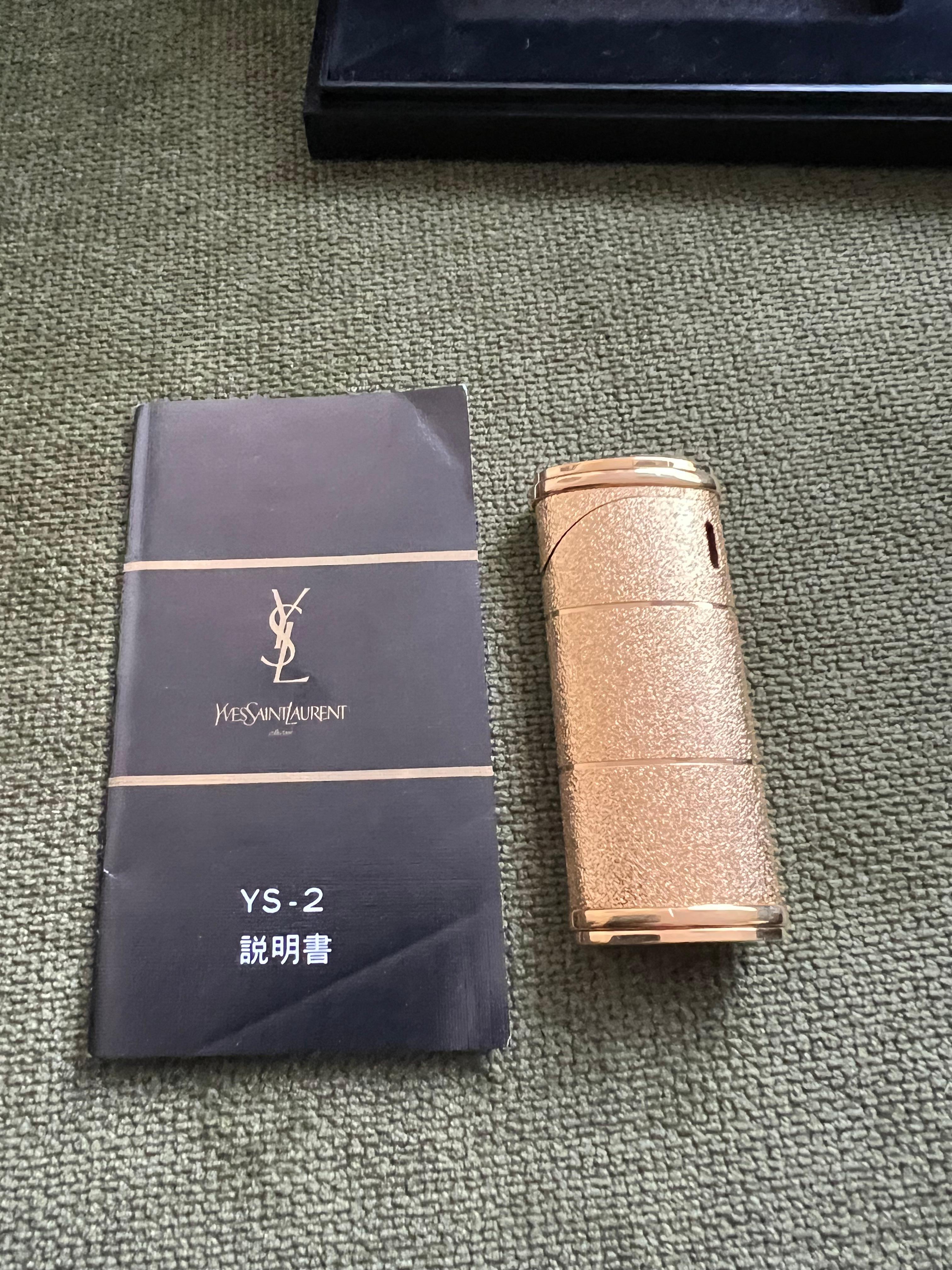Women's or Men's Vintage “YSL” Yves Saint Laurent Retro Cigarette Lighter, Circa 1980s Original C For Sale