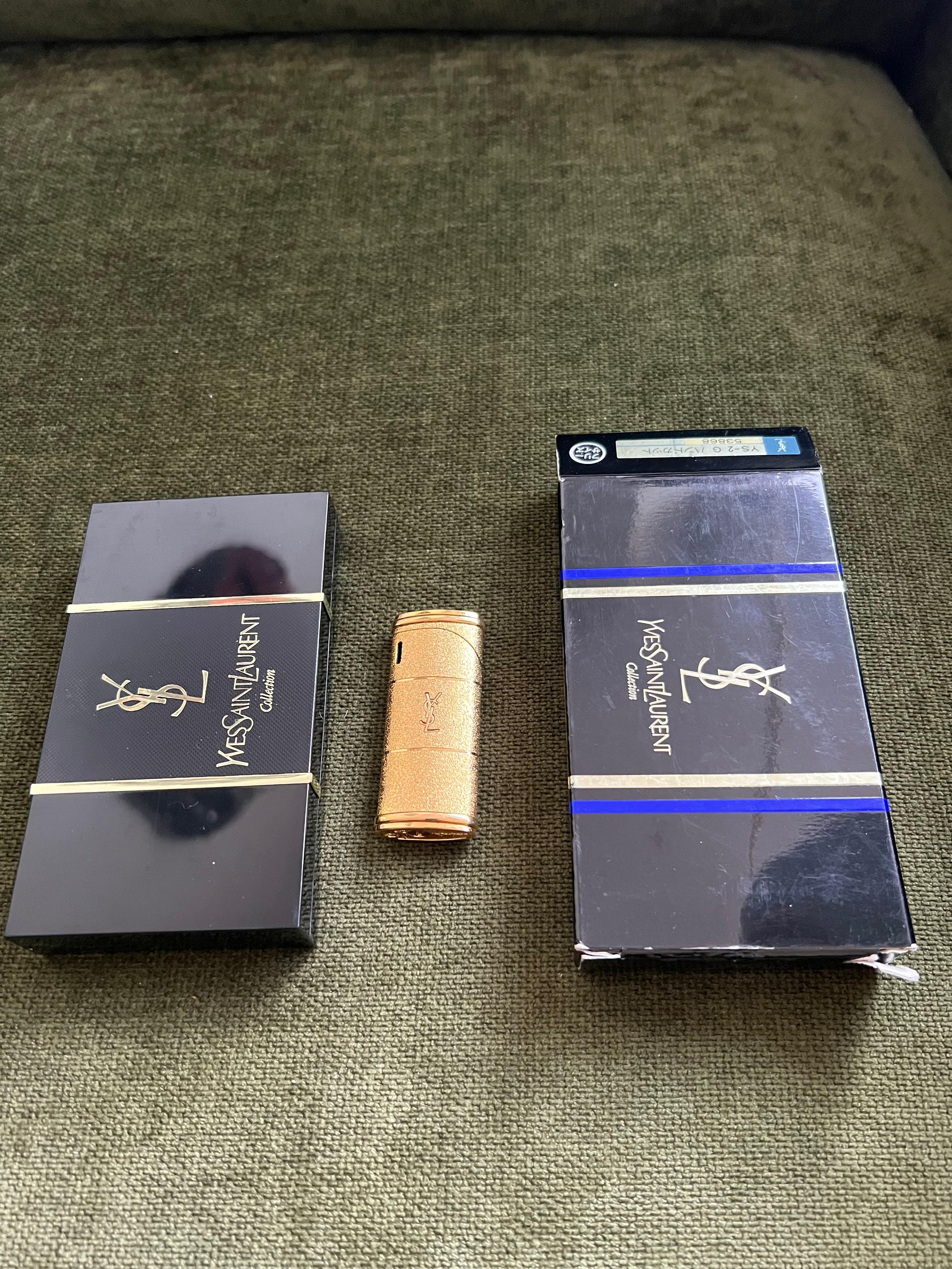 Vintage “YSL” Yves Saint Laurent Retro Cigarette Lighter, Circa 1980s Original C For Sale 2