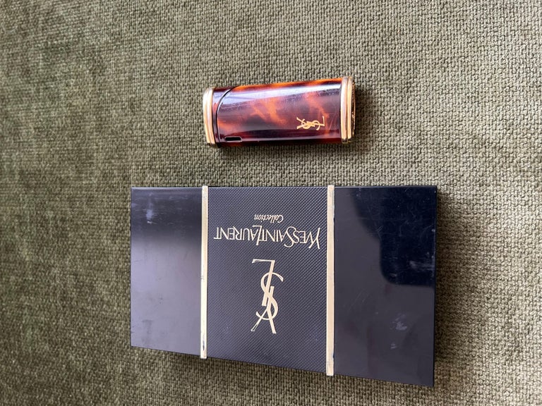 ysl cigarettes price Vintage “YSL” Yves Saint Laurent Retro Cigarette Lighter, Circa 1980s  Original C