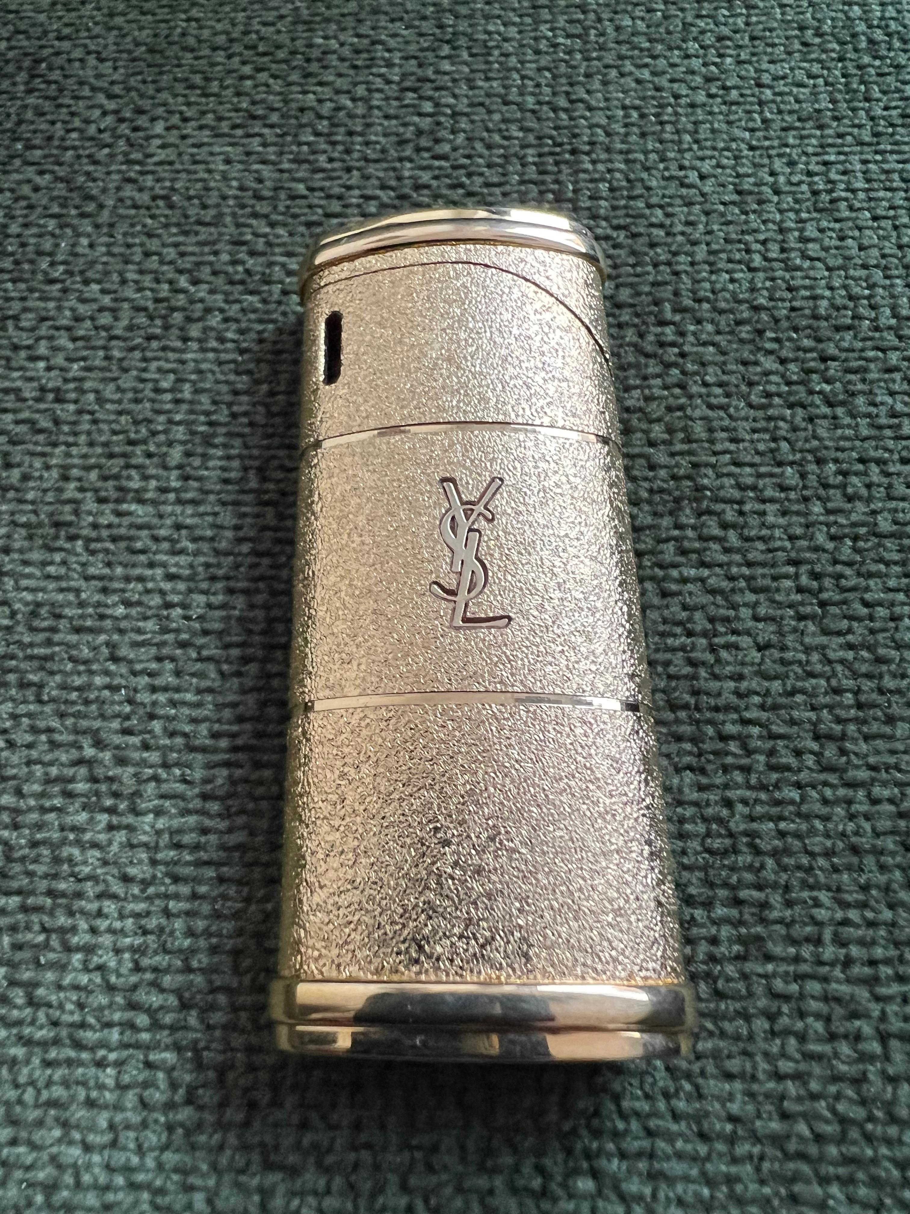 Vintage “YSL” Yves Saint Laurent Retro Cigarette Lighter, Circa 1980s Original C For Sale 4