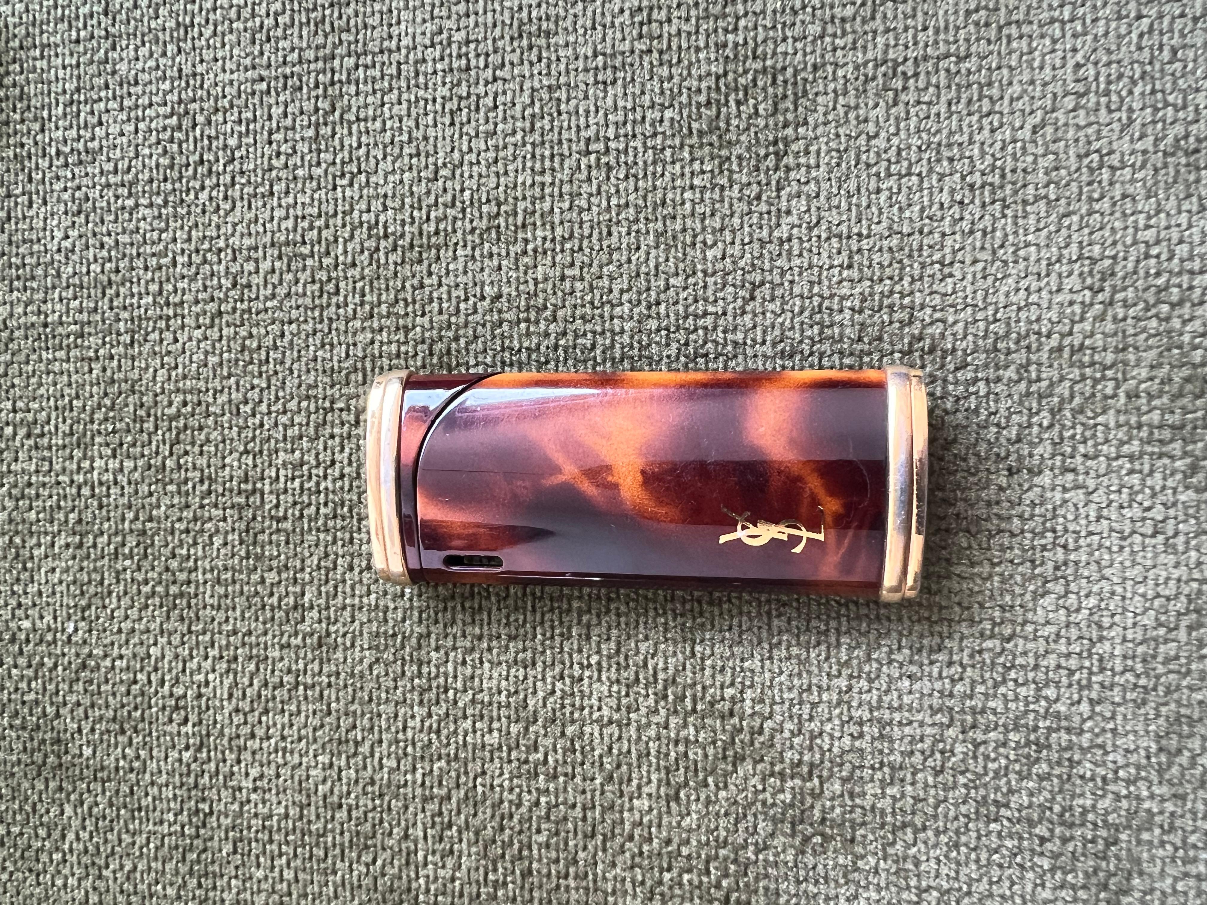Vintage “YSL” Yves Saint Laurent Retro Cigarette Lighter, Circa 1980s Original C For Sale 4